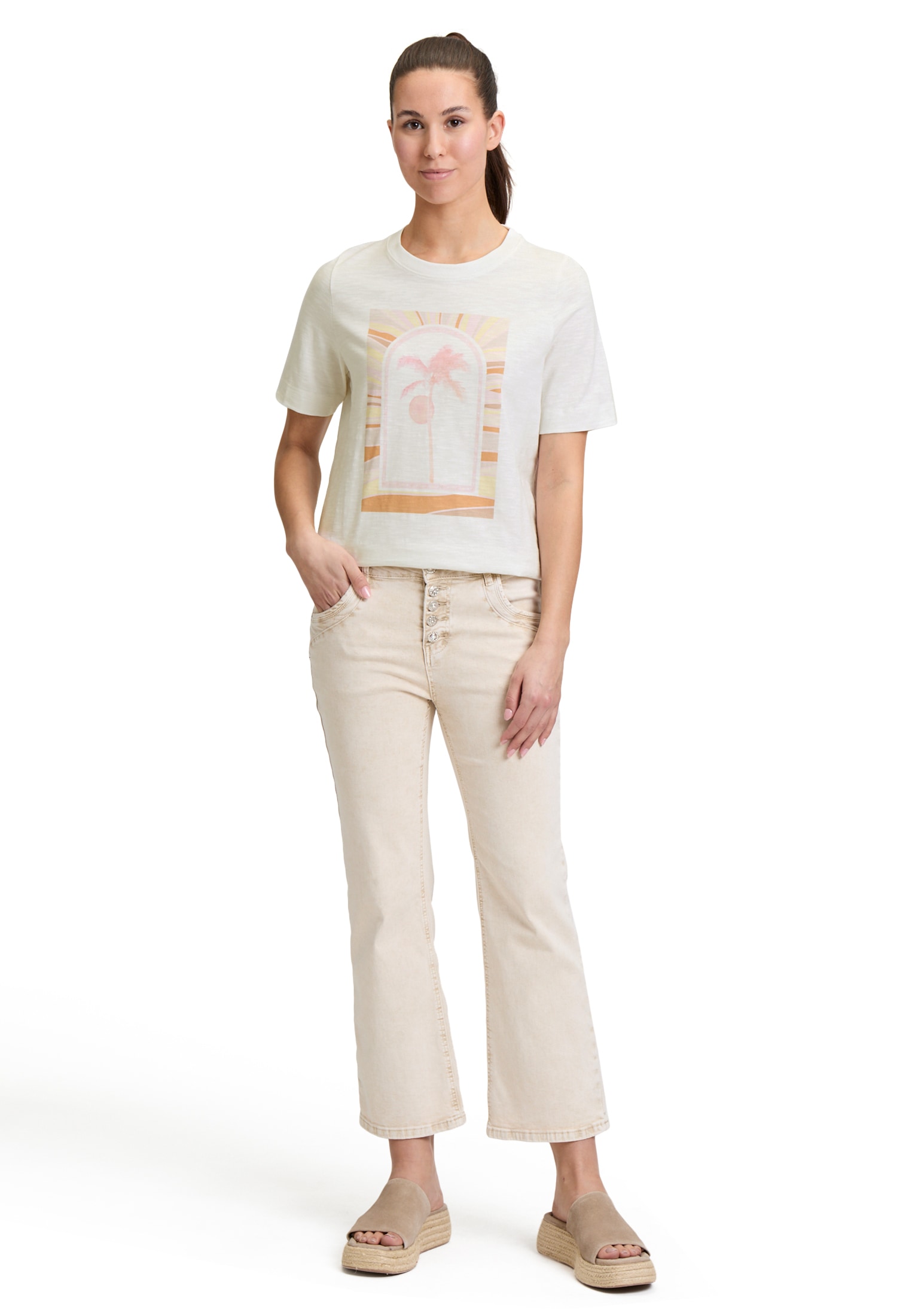 Cartoon Langarmshirt »Printshirt mit Rundhalsausschnitt«