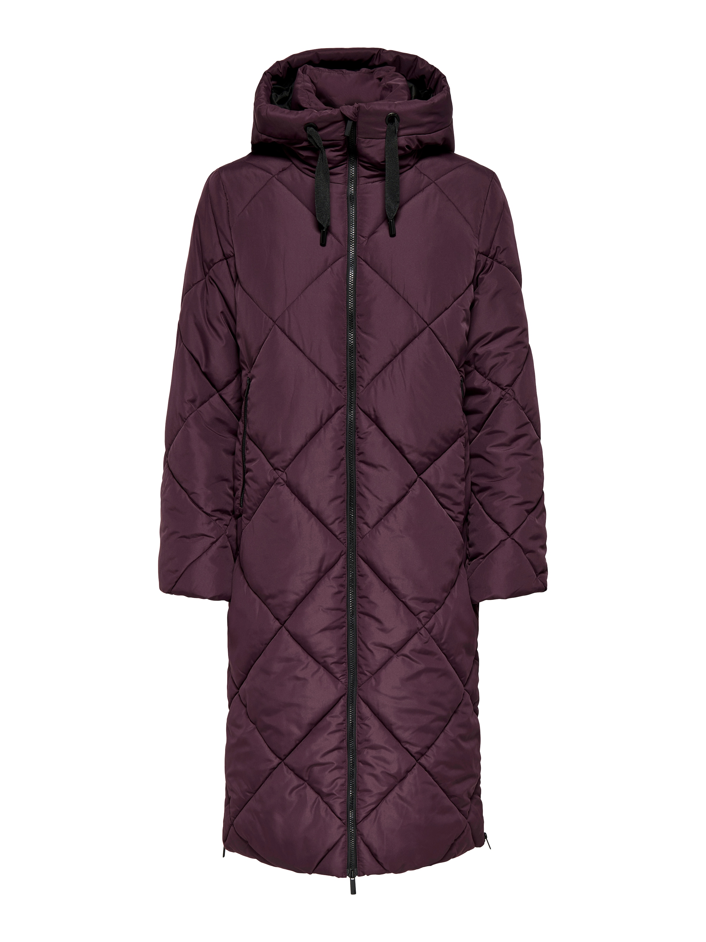 ONLY Steppmantel »ONLMAGGI LONG HOOD PUFFER CC OTW« Kunstfaser