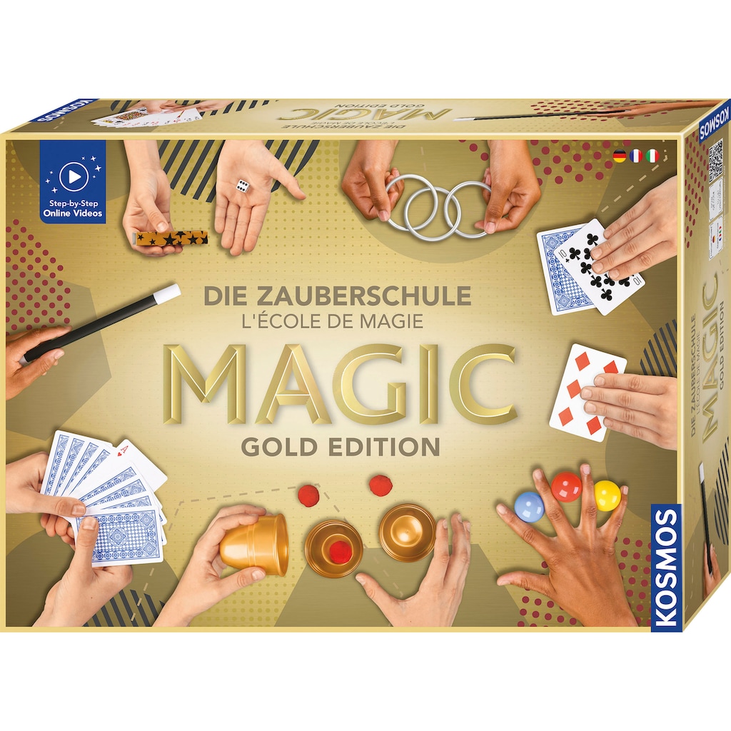 Kosmos Zauberkasten »Die Zauberschule Magic - Gold Edition DFI«