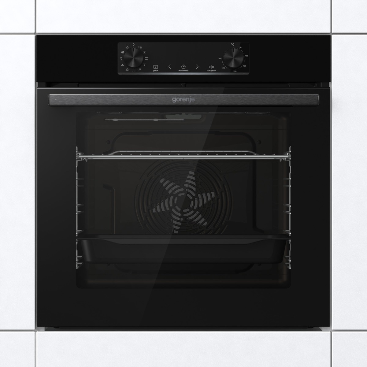 GORENJE Einbaubackofen  »BO 6735 E02BKOT«, mit Teleskopauszug nachrüstbar, ecoClean, 300°C max. Temperatur