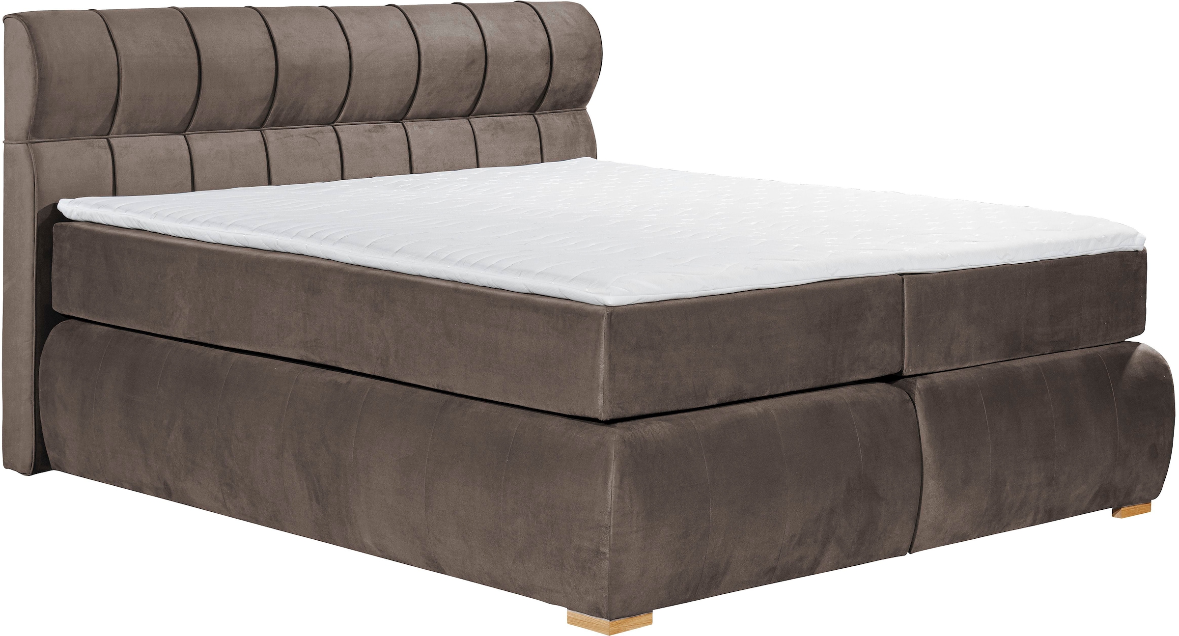 Places of Style Boxspringbett »Felicia«, in H4, inkl. Topper und Bettkasten