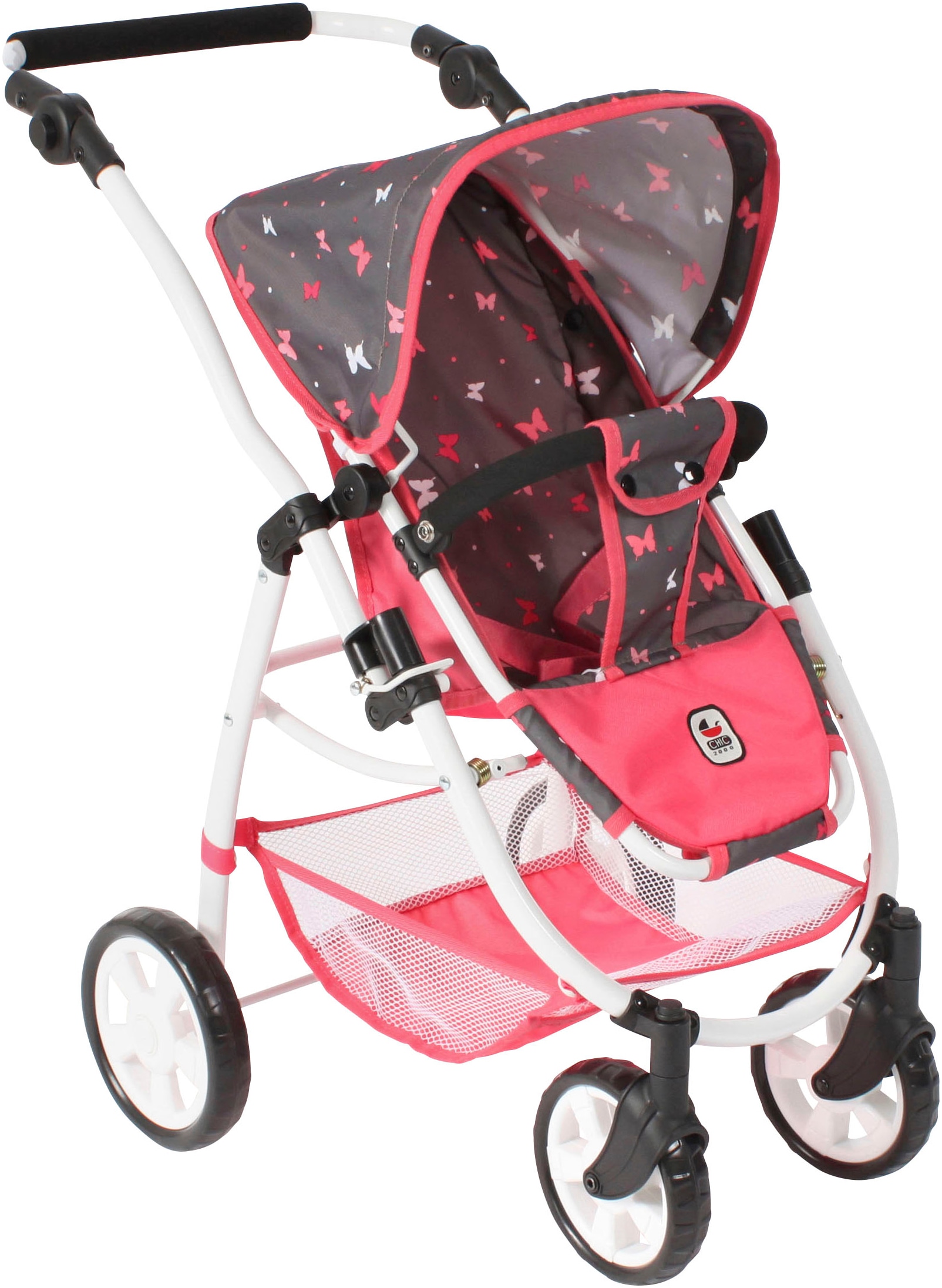 CHIC2000 Kombi-Puppenwagen »Emotion 2.0, Butterfly«, inkl. Babywanne, Sportwagenaufsatz und Autositz