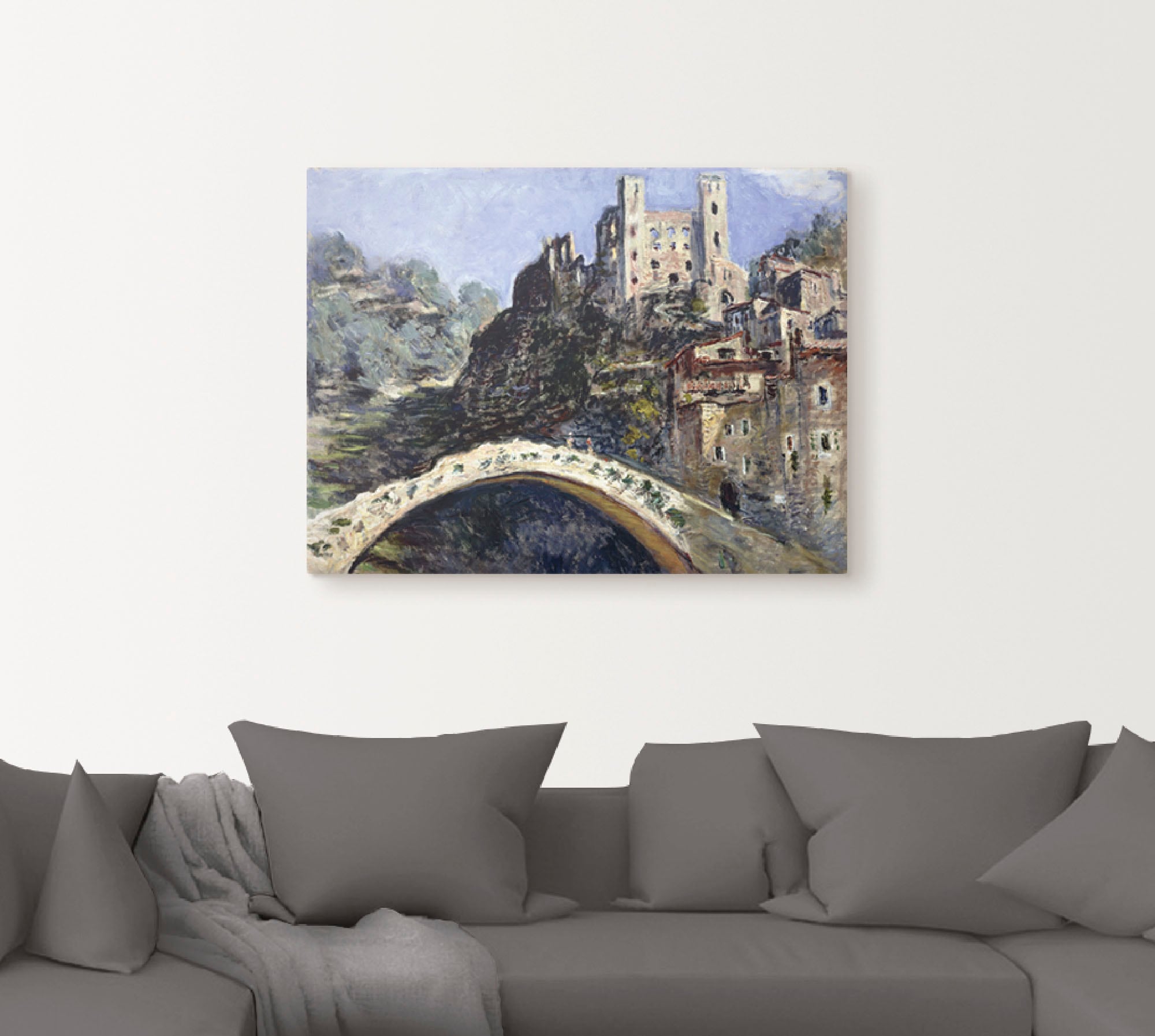 Artland Leinwandbild »Dolceacqua. 1884«, Italien, (1 St.), auf Keilrahmen gespannt