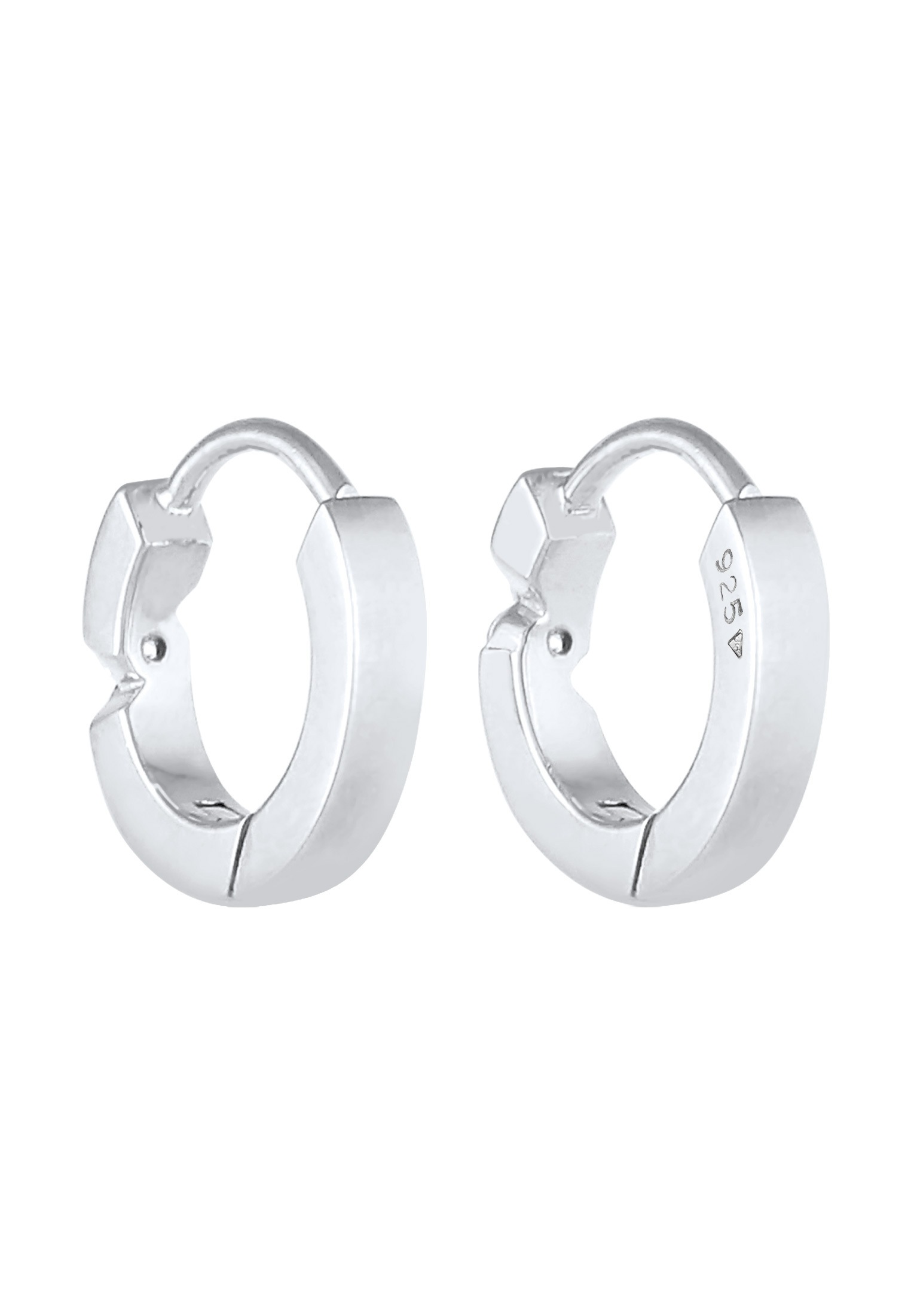 Elli DIAMONDS Paar Creolen »Ohrringe Creolen Diamant (0.03 ct.) 925 Silber«