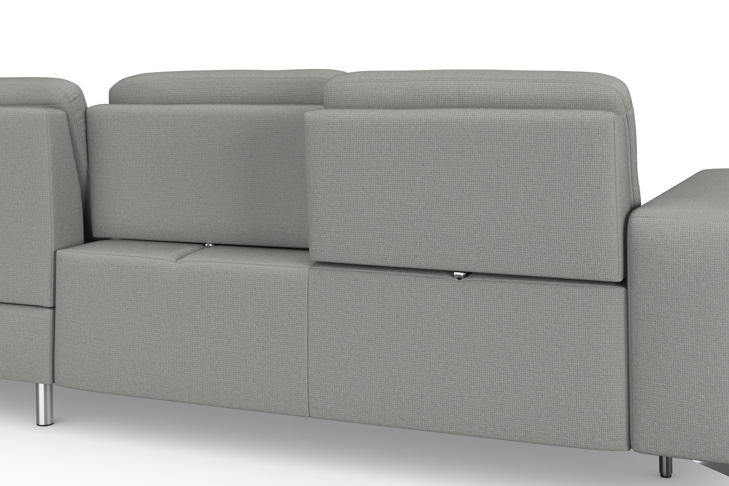 sit&more Ecksofa »Baviene L-Form«, inklusive Sitztiefenverstellung und Federkern, wahlweise Bettfunktion