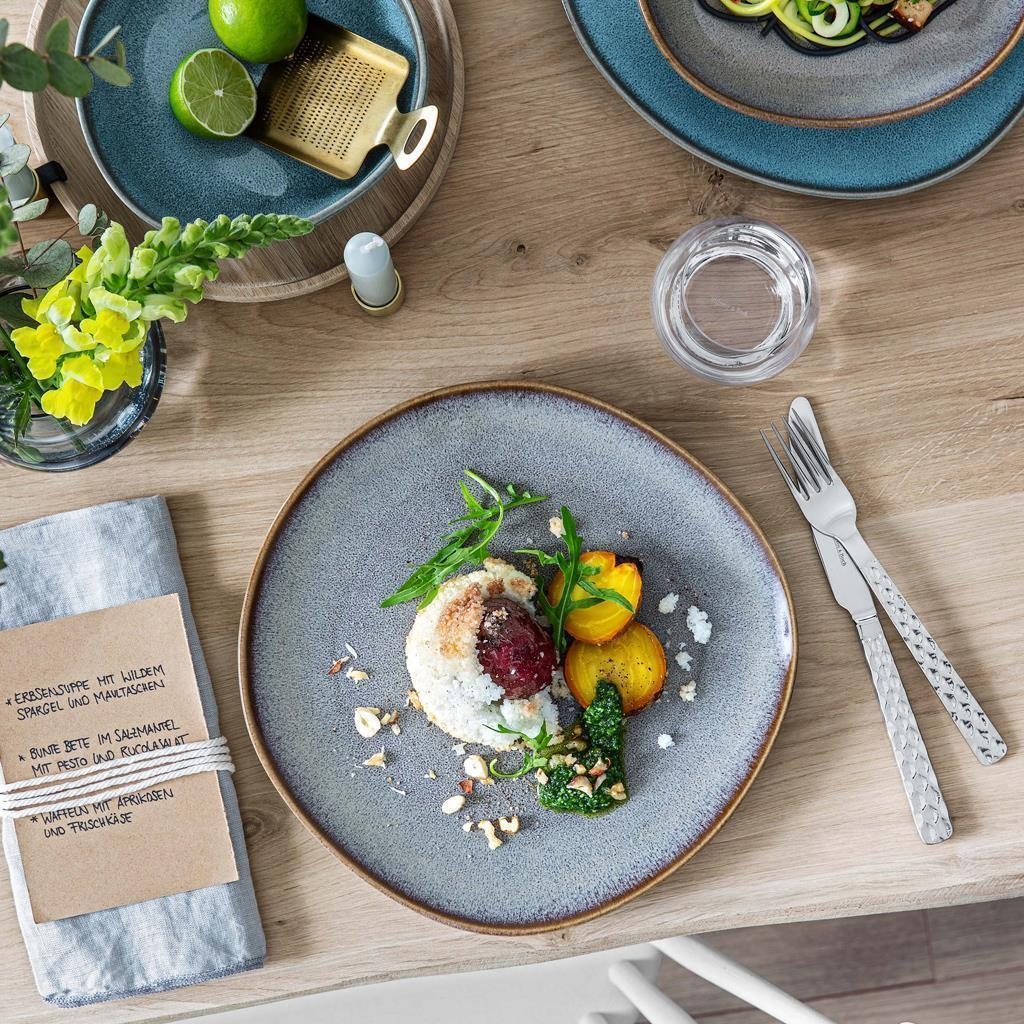 like. by Villeroy & Boch Geschirr-Set »Frühstücks-Set Lave 4er Set« Spülmaschinenfest, Mikrowellensicher