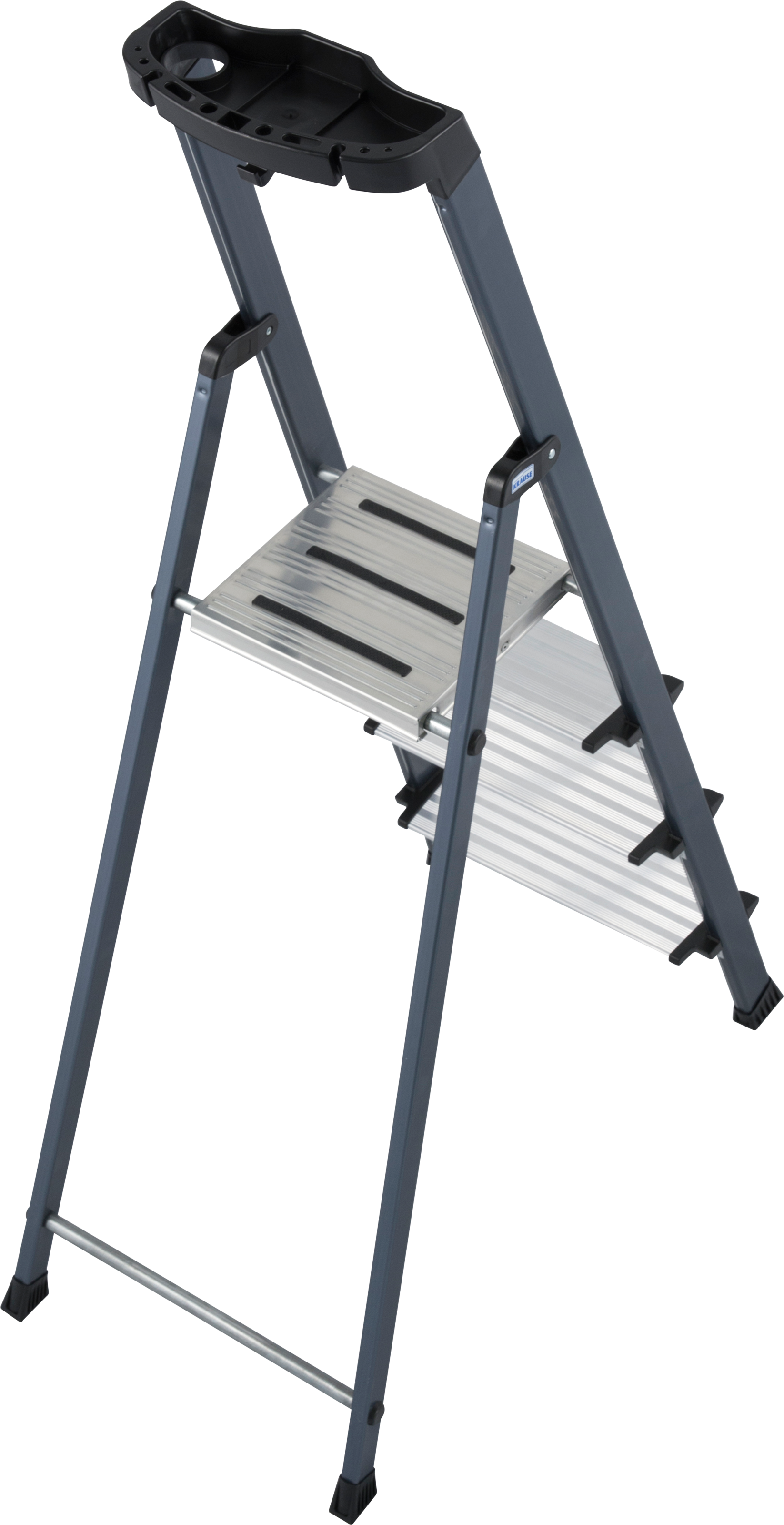 KRAUSE Stehleiter »Securo«, Alu eloxiert, 1x4 Stufen, Arbeitshöhe ca. 285 cm