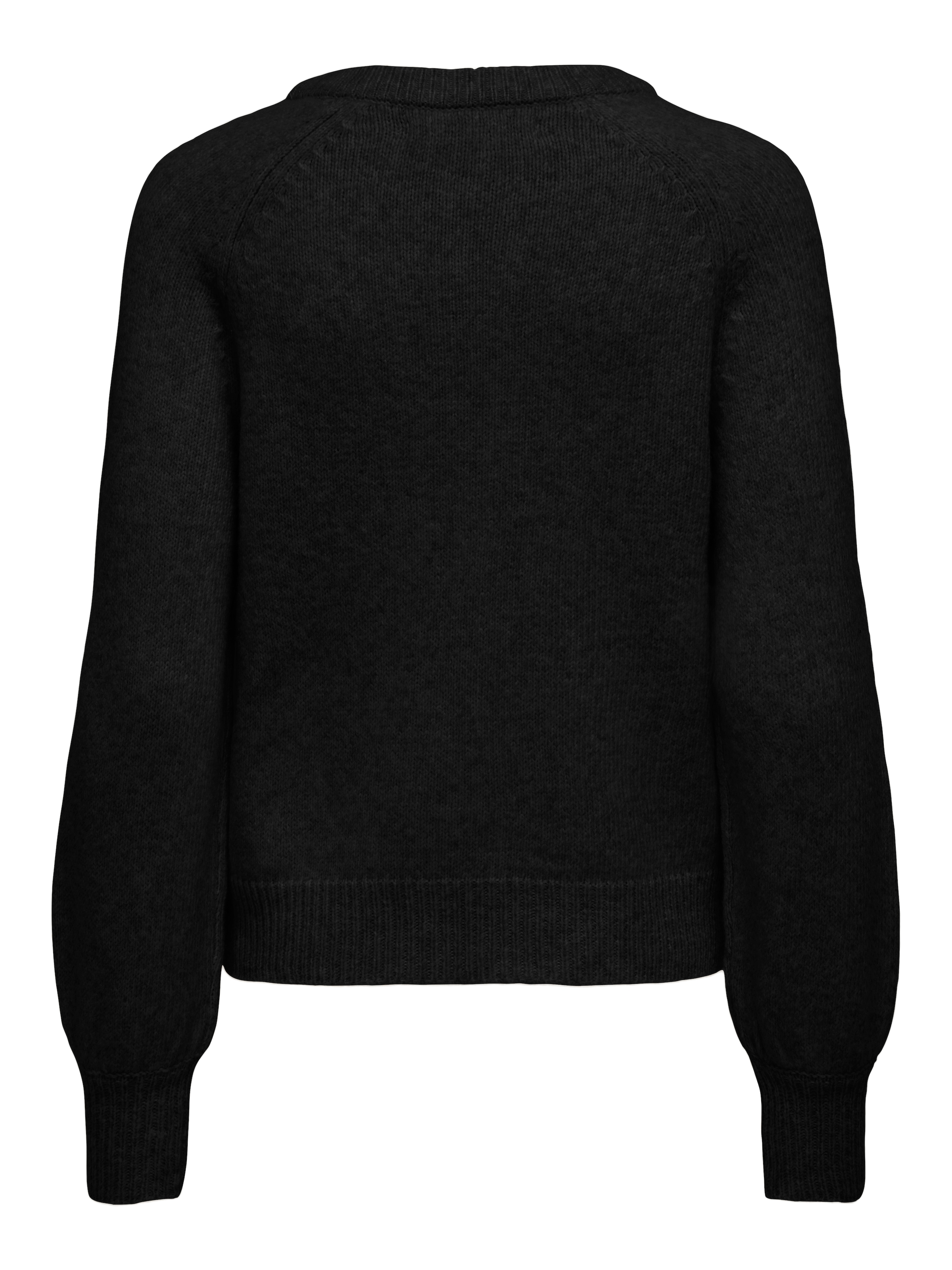 ONLY Rundhalspullover »ONLEMMA LS BUTTON ONECK EX KNT« Kunstfaser, regular fit