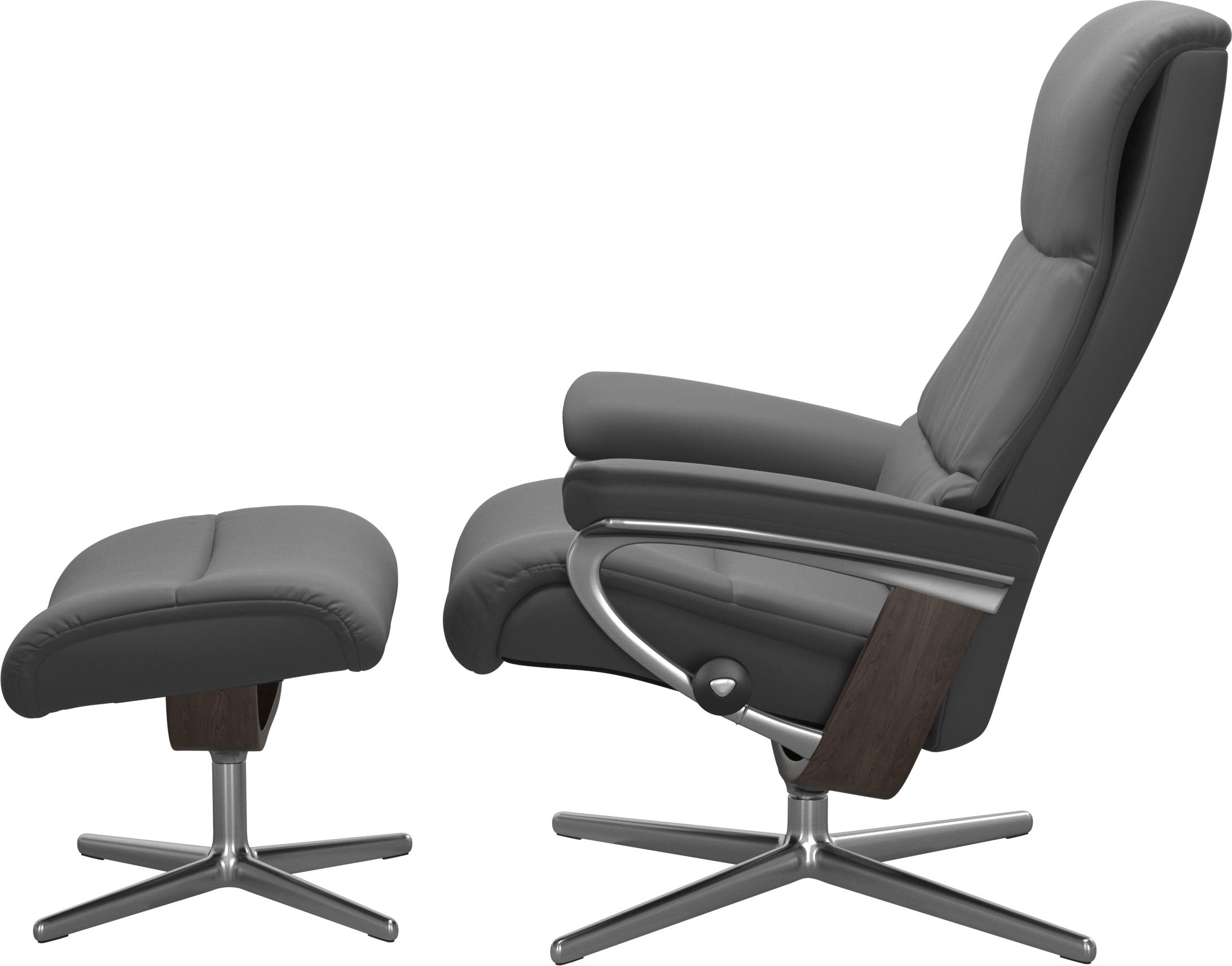 Stressless® Relaxsessel »View«, mit Cross Base, Größe S, M & L, Holzakzent Wenge