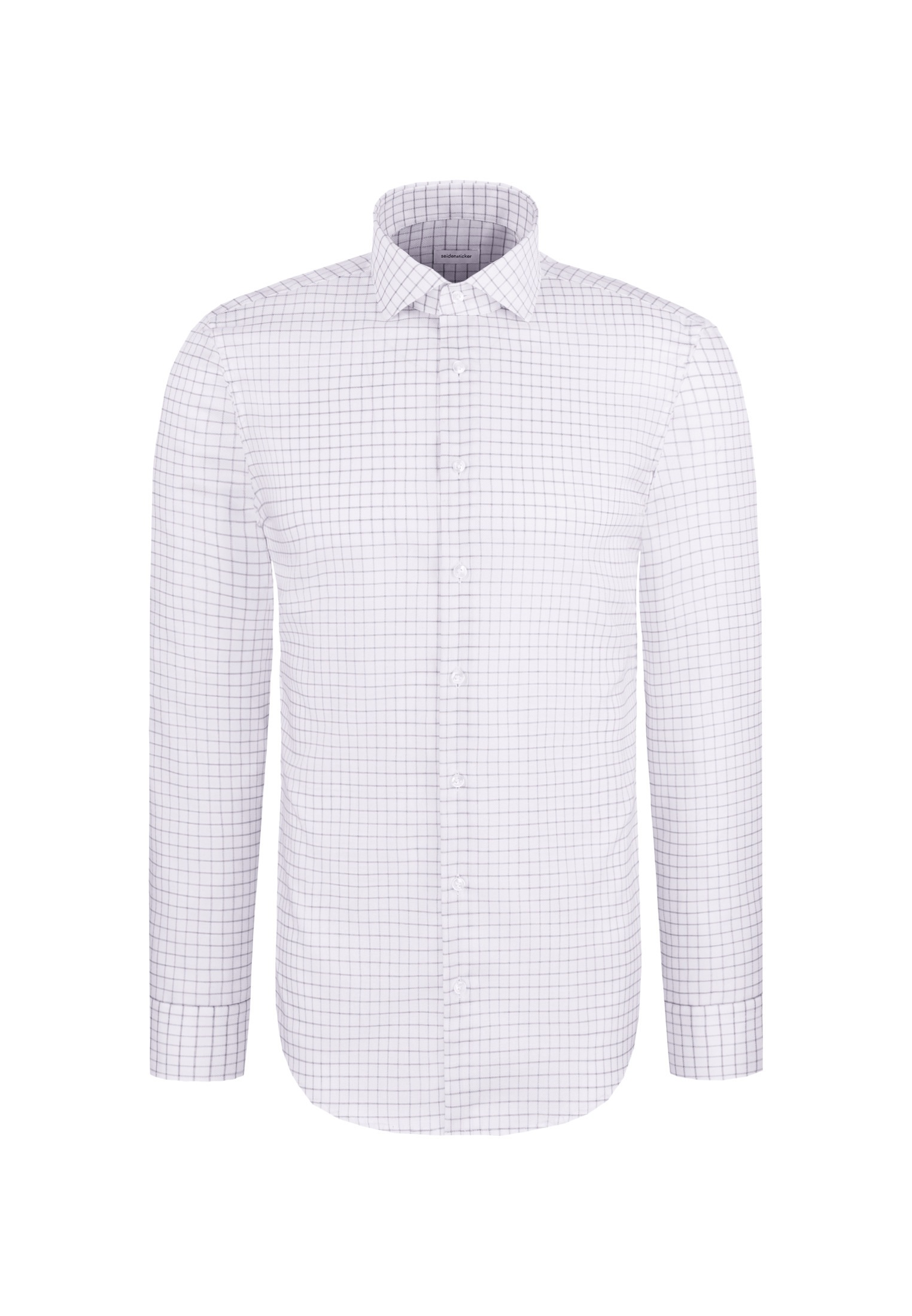 seidensticker Businesshemd »Schwarze Rose« Slim 1/1 Kentkragen Karo