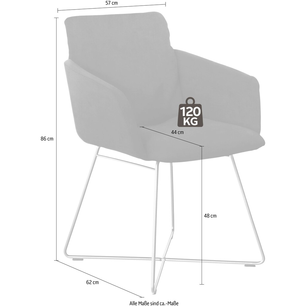 W.SCHILLIG Armlehnstuhl »jakob«, Longlife Xtra-Leder Z59