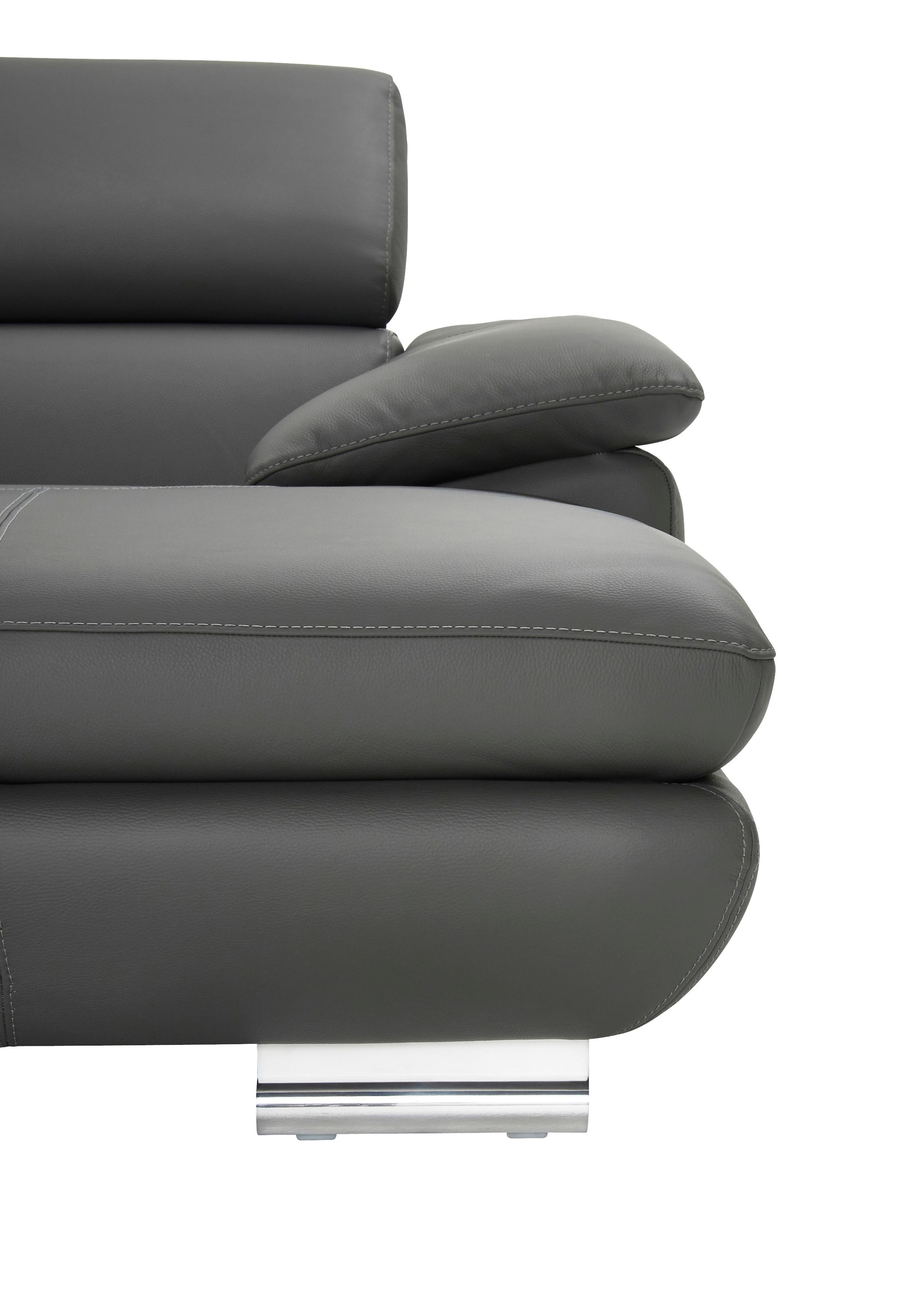 CALIA ITALIA Ecksofa »Magic, ein italienisches Sofa zum Träumen, erstklassiger Sitzkomfort«, mit verstellbaren Kopfteilen, in 2 Lederqualitäten