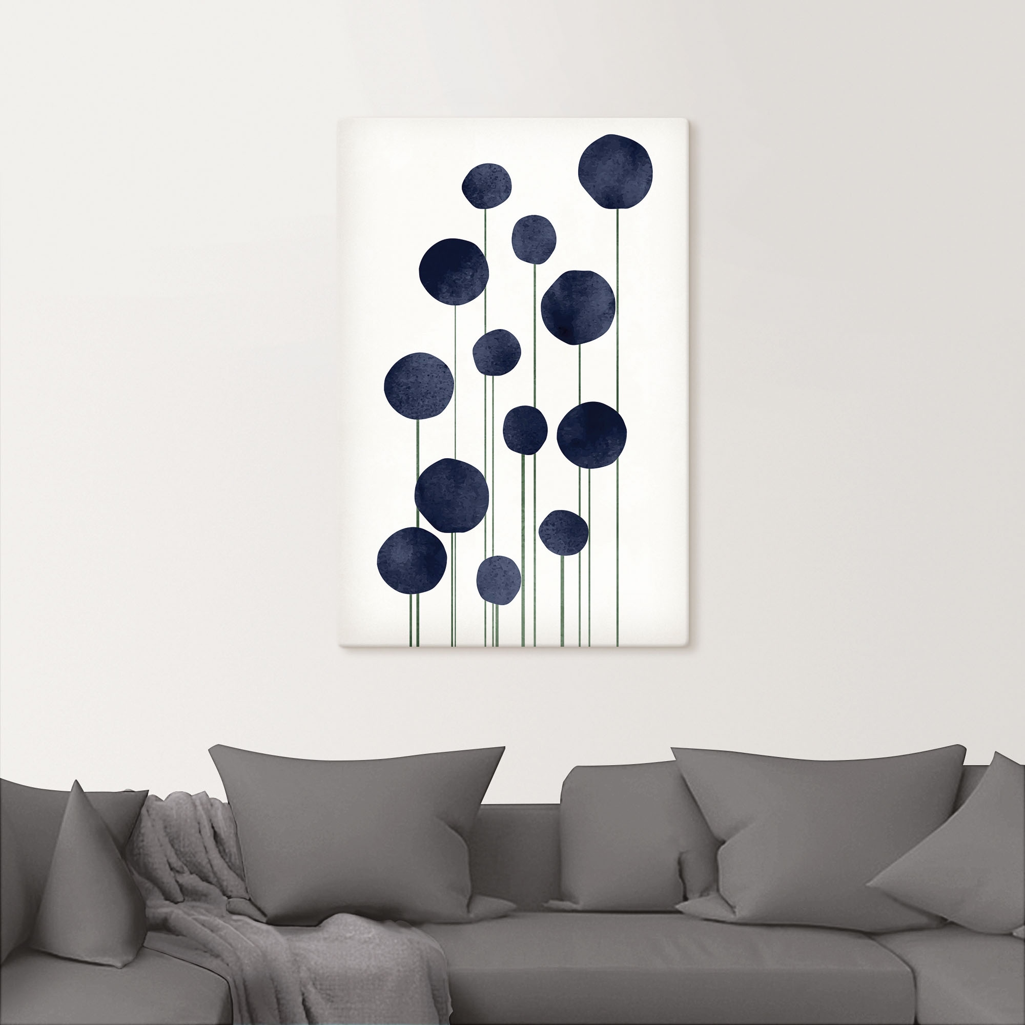 Artland Leinwandbild »Wasserblume«, Blumenbilder, (1 St.), auf Keilrahmen gespannt