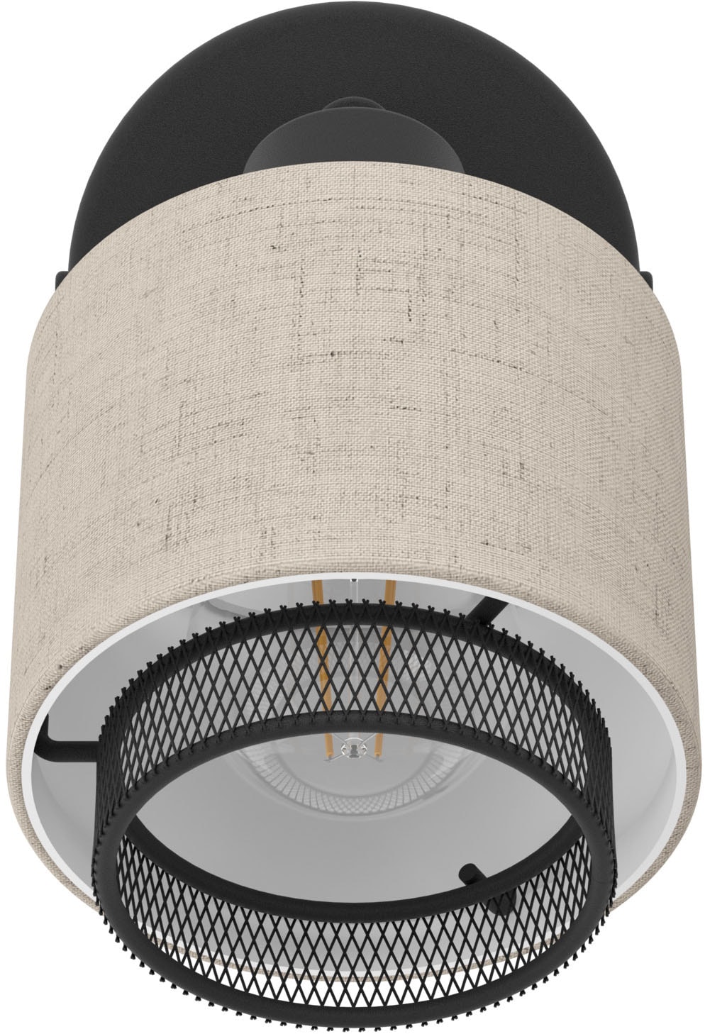 EGLO Deckenspot »ROSLEY Spotlampe - Stahl - E14 - 1X40W - IP20« E14 1 Stk. Wandlampe, Wandleuchte, schwenkbarer Strahler, H11 x Ø9 x AL18,5 cm