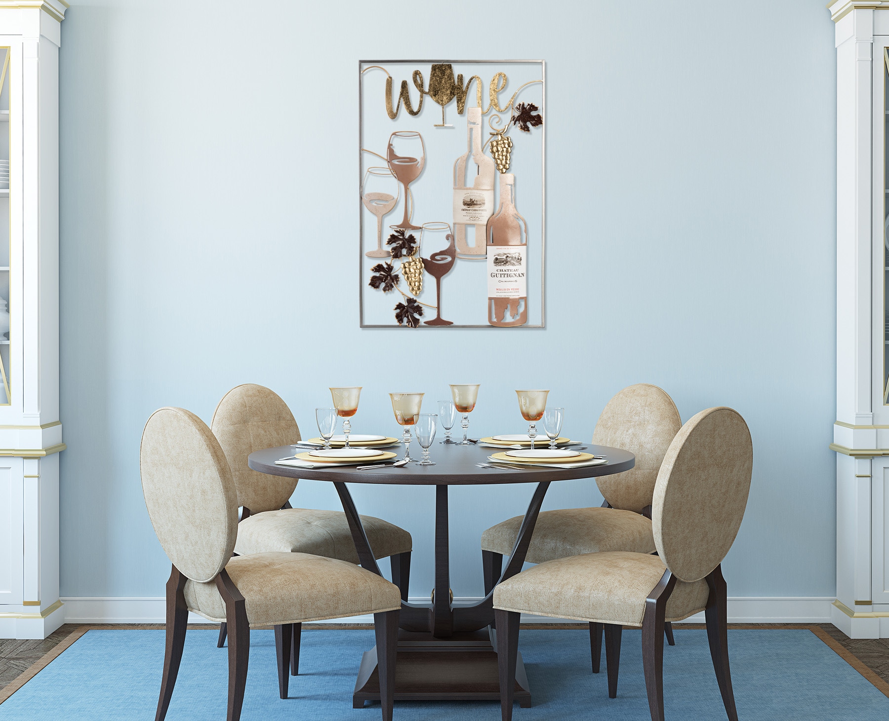 Bönninghoff Metallbild »51x74 cm – Deko modern« Getränke | Wein | Wein Bilder Wanddekoration