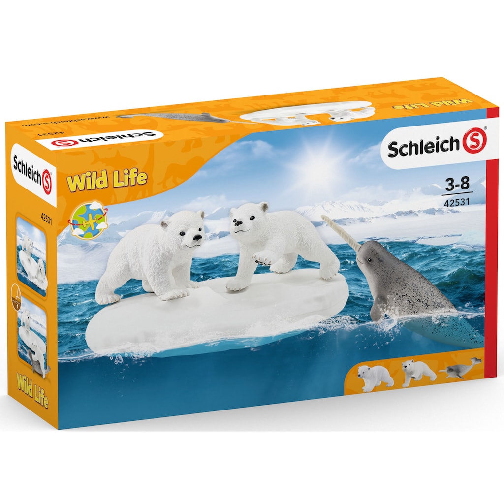 Schleich® Spielfigur »WILD LIFE, Eisbären-Rutschpartie (42531)«, Made in Europe
