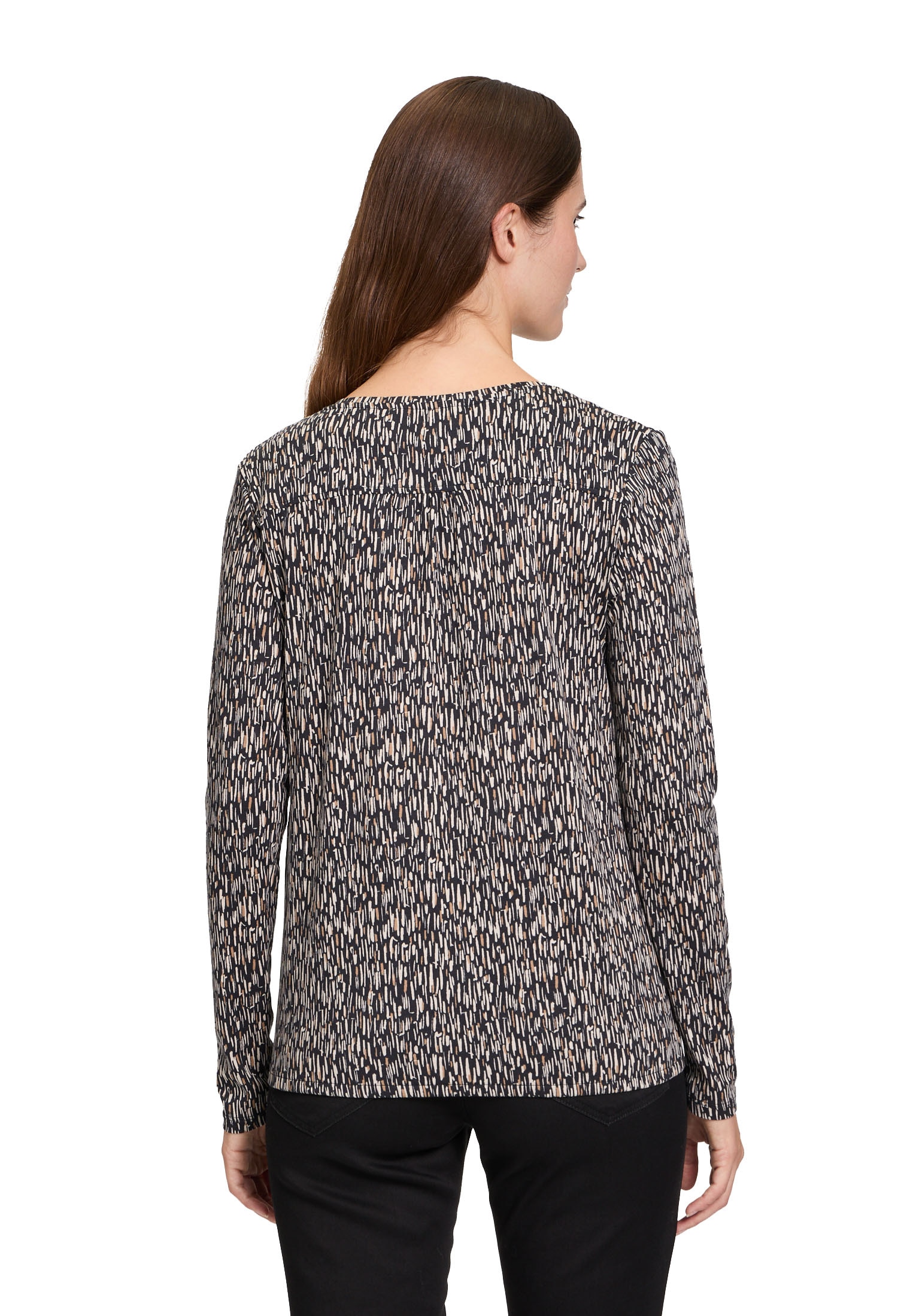 Betty&Co Langarmshirt »Blusenshirt mit Gummizug«