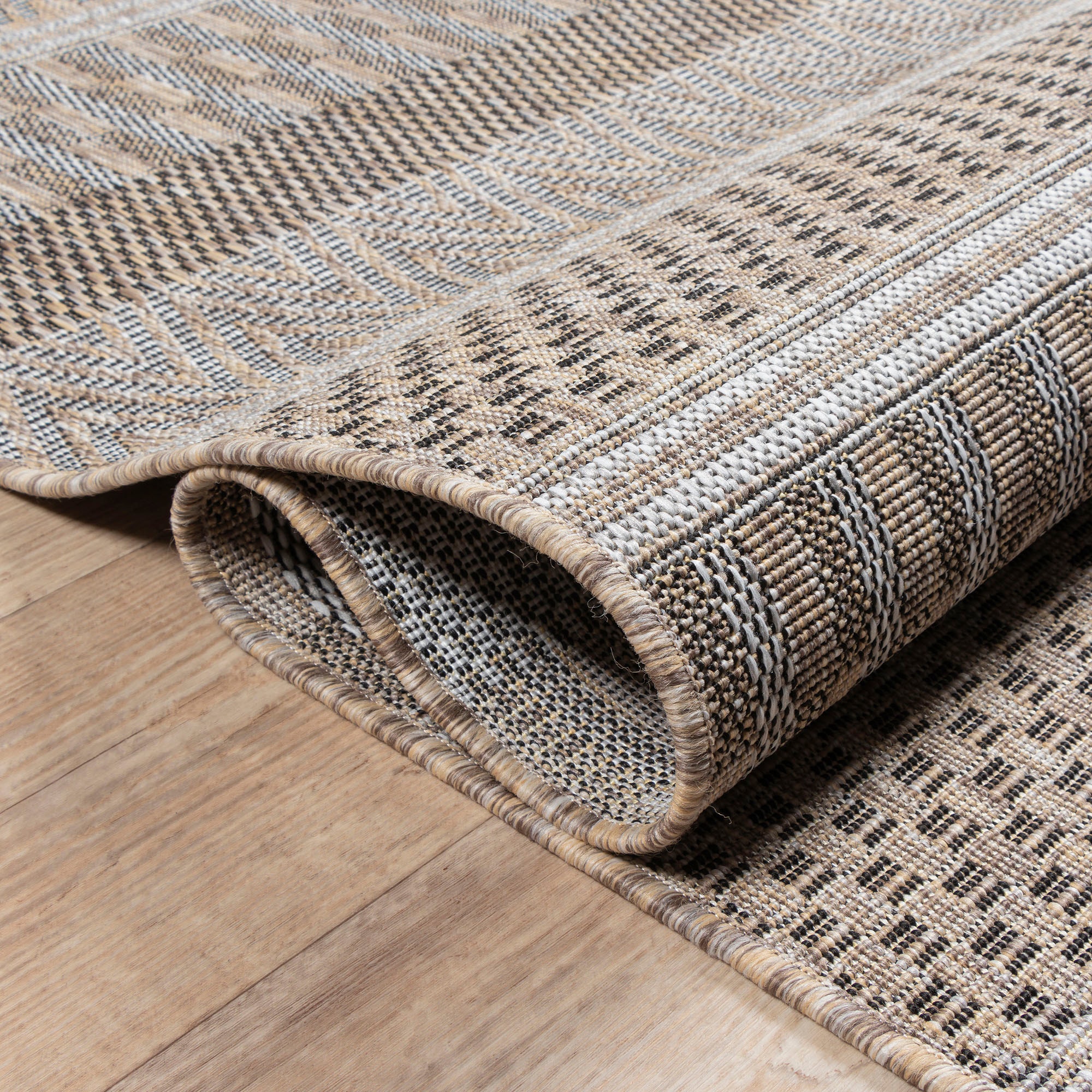 Sanat Teppich »Melissa 8003«, rund, 10 mm Höhe, Kurzflor, In -und Outdoor geeignet, Außenbereich, Wohnzimmer