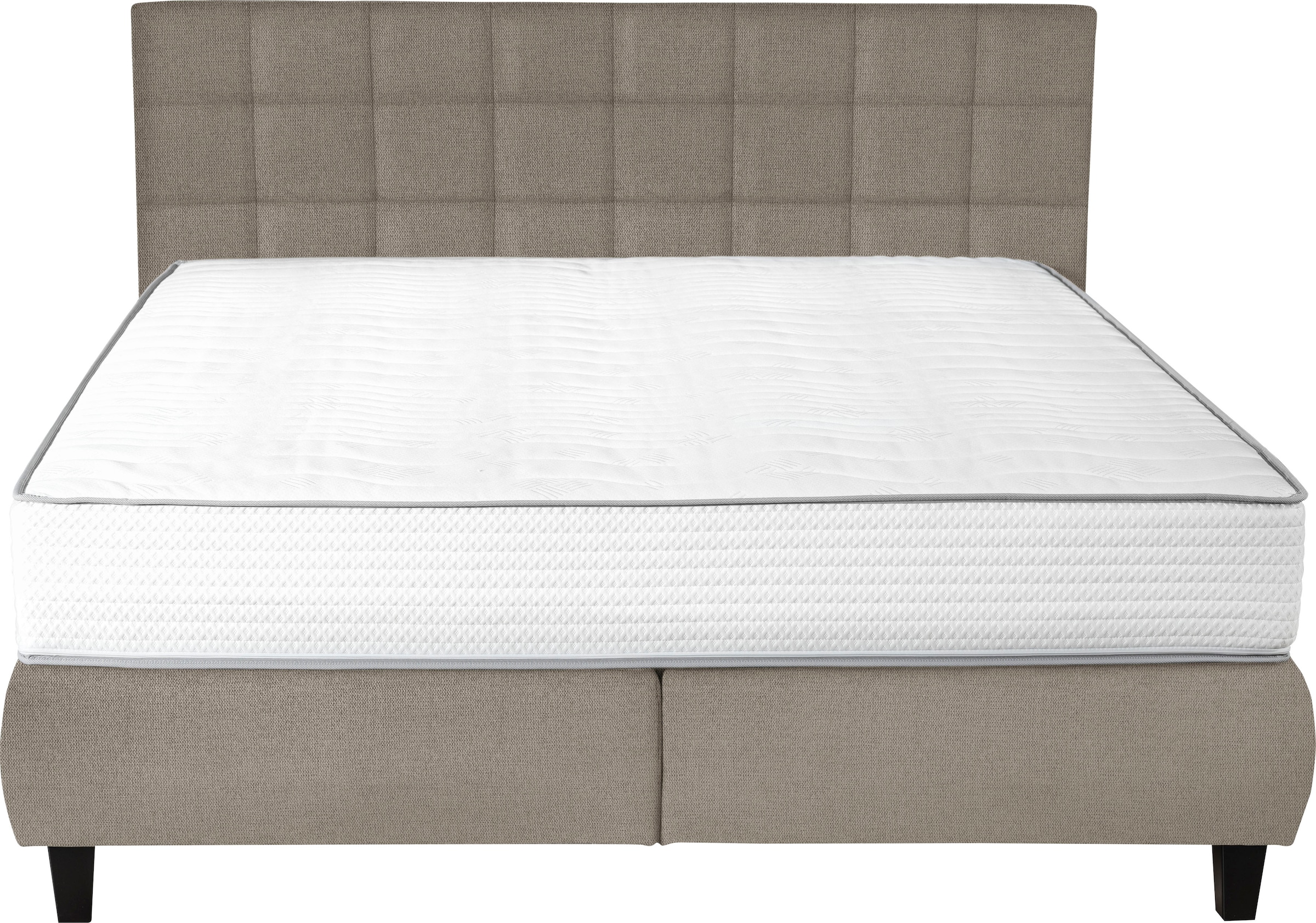 alina Boxspringbett »Edera«, Doppelbett wahlweise mit Topper, Liegefläche 180x200 cm, mit Steppung