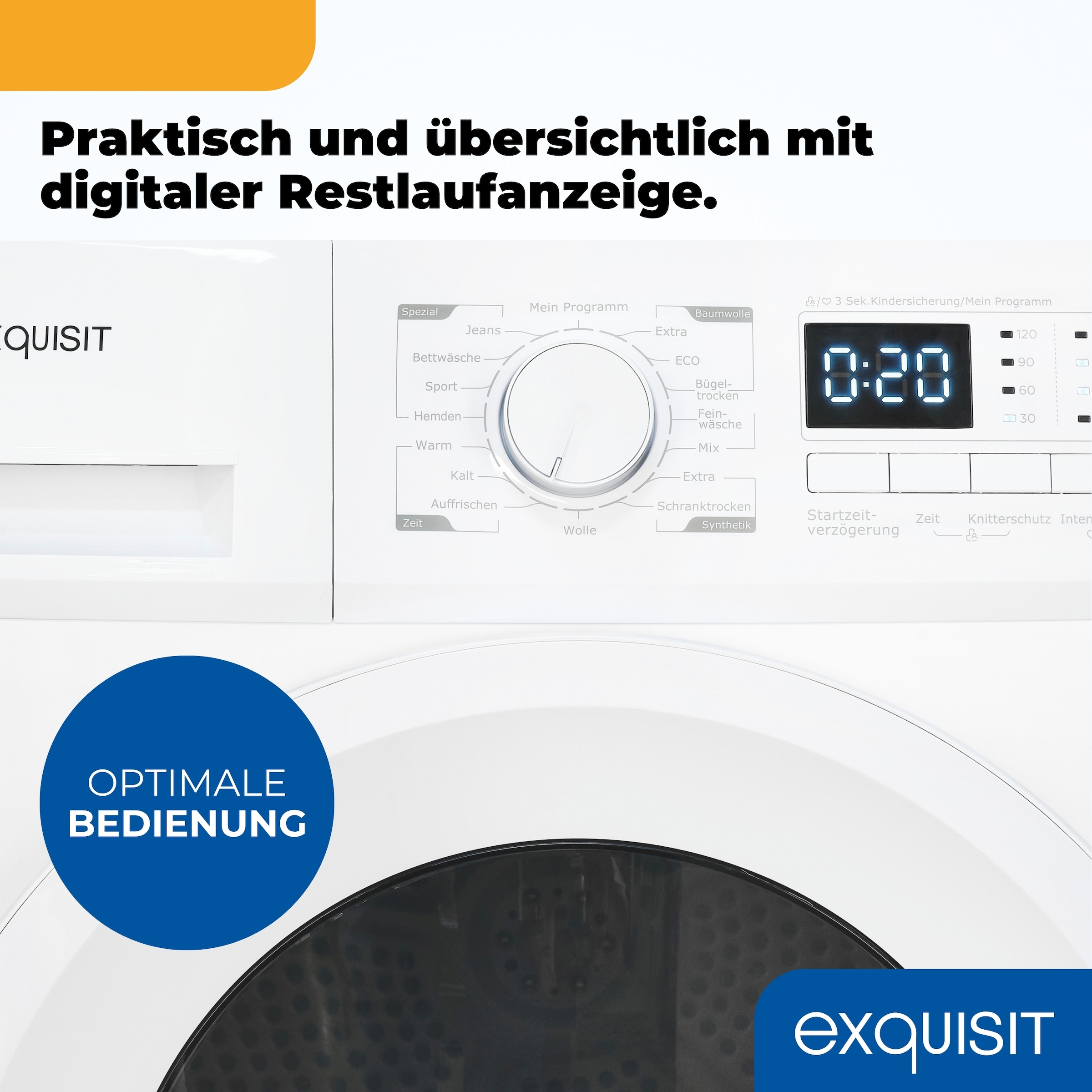 exquisit Wärmepumpentrockner »TWP701-030E weiss«