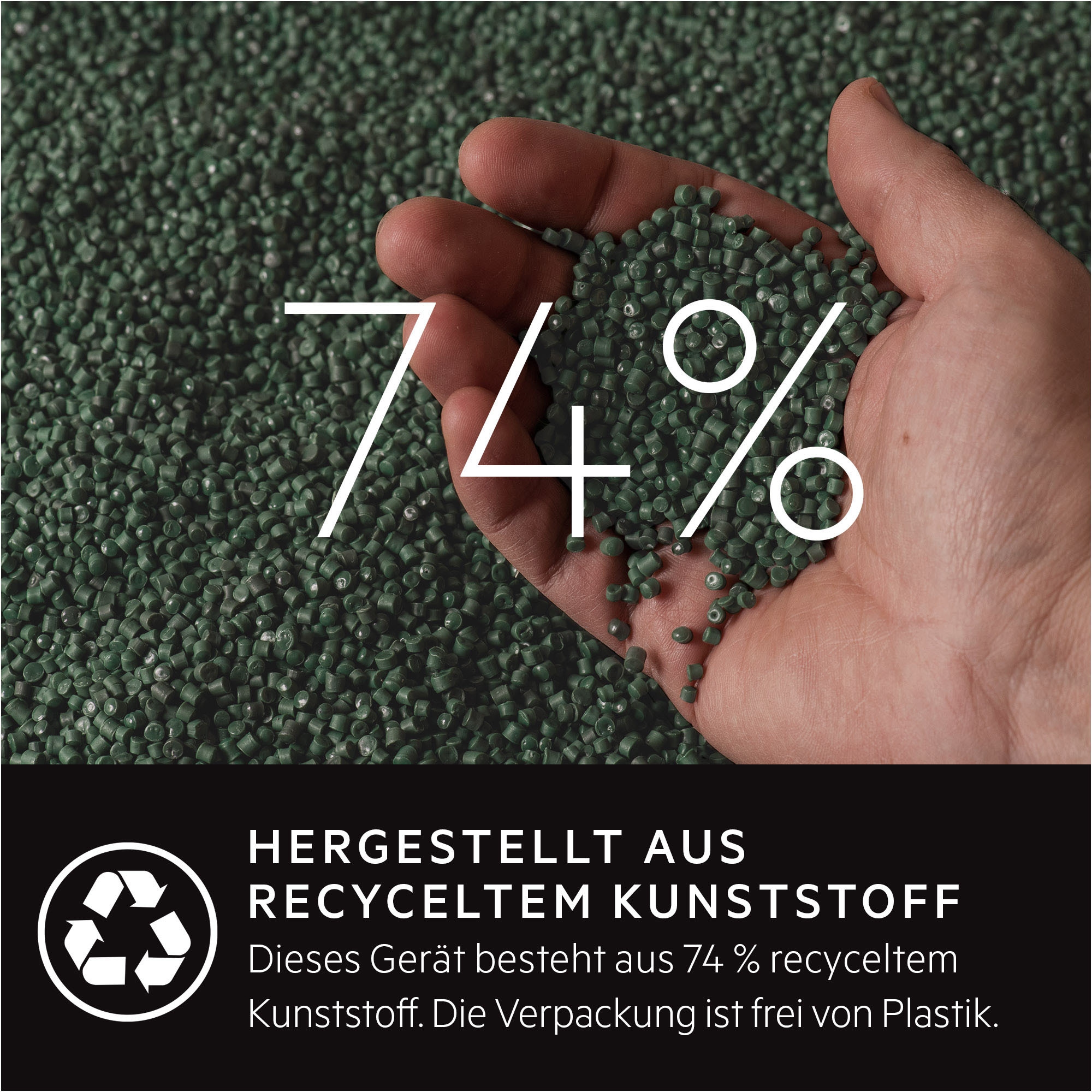 AEG Akku-Hand-und Stielstaubsauger »CLEAN 5000 ÖKO (AS52B21OKO)« 2in1, leise 79 dB(A), 74 % Recyclingmaterial, bis zu 50 Min. Laufzeit