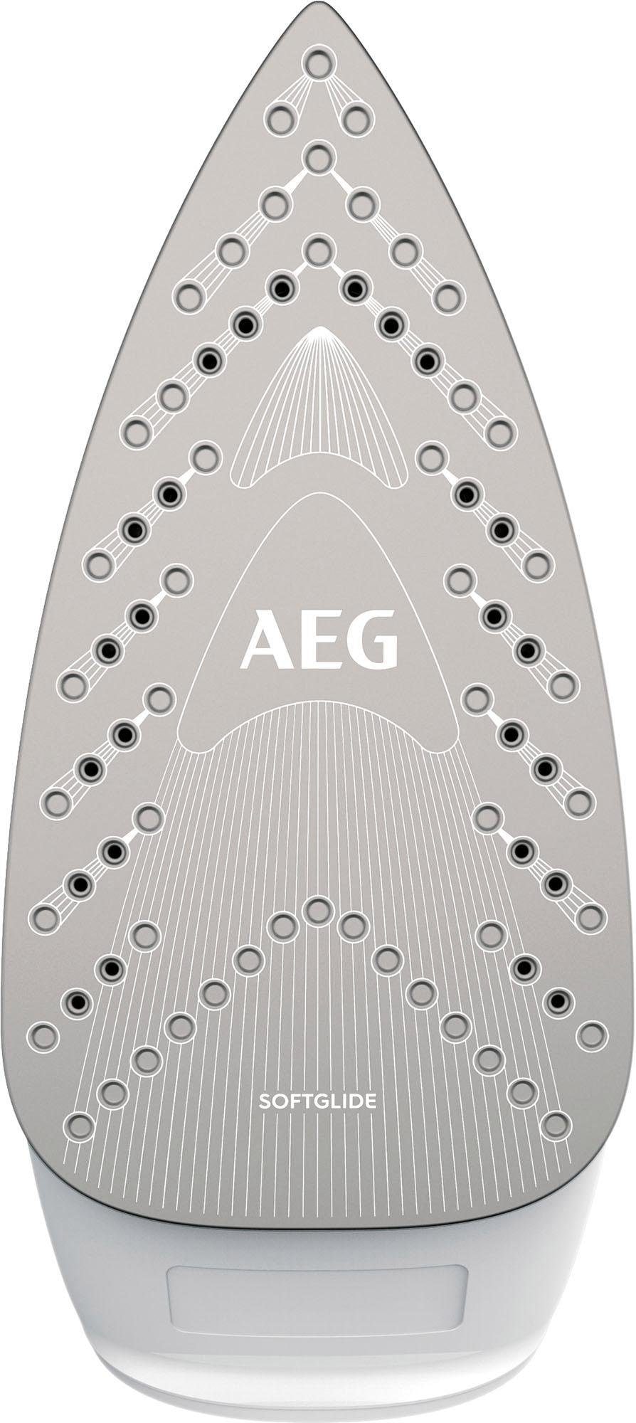 AEG Dampfbügeleisen »EasyLine DB 1740LG«, 2400 W, Filtration mit Anti-Kalk-Patrone, Restwärmeanzeige, 110 g Dampfstoss
