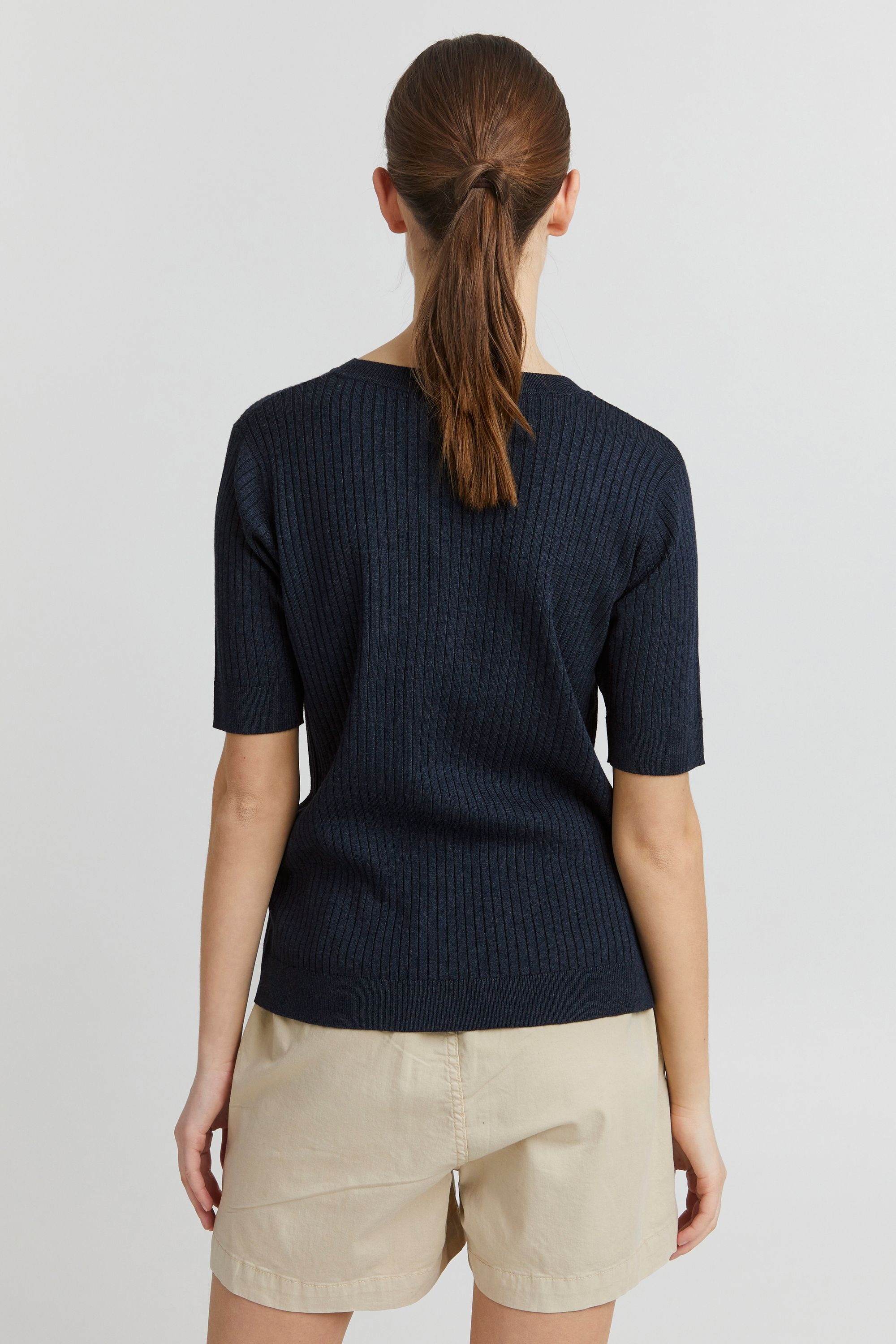OXMO Kurzarmshirt »Strickkurzarmpullove OXRiona«