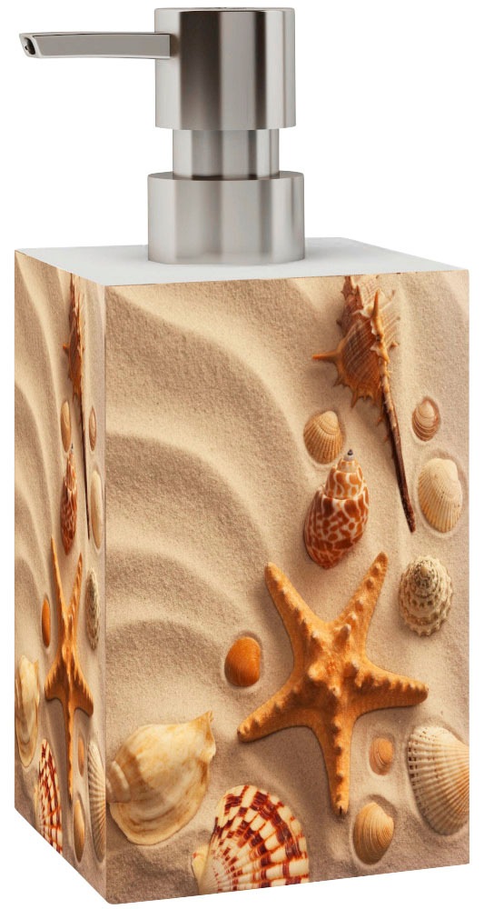 Sanilo Badaccessoire-Set »Sanibel« bestehend aus WC-Sitz, Badteppich, Stöpsel, Seifenspender, WC-Bürste