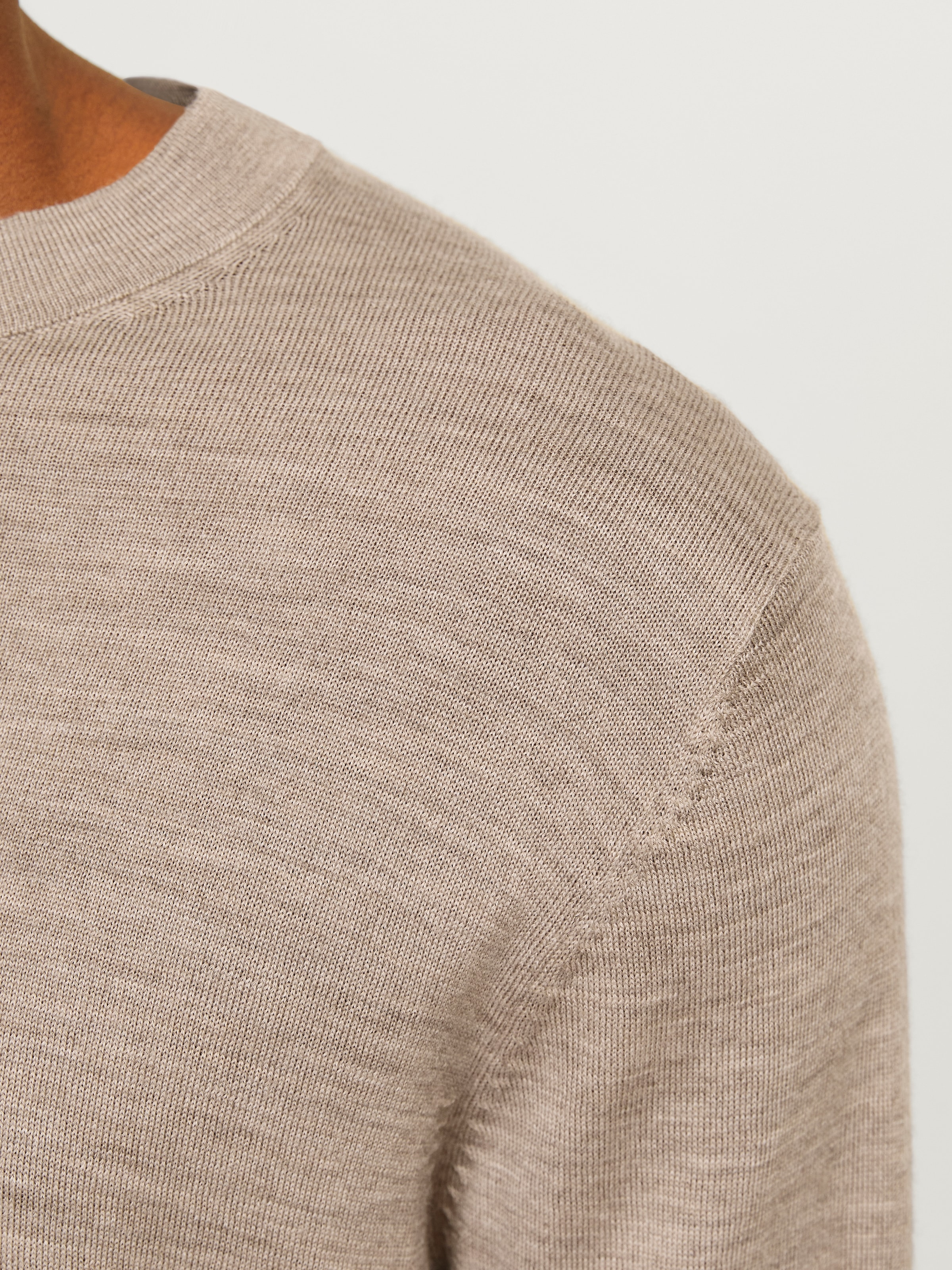 Jack & Jones Rundhalspullover »JPRBLAMARK MERINO KNIT CREW NECK LN«