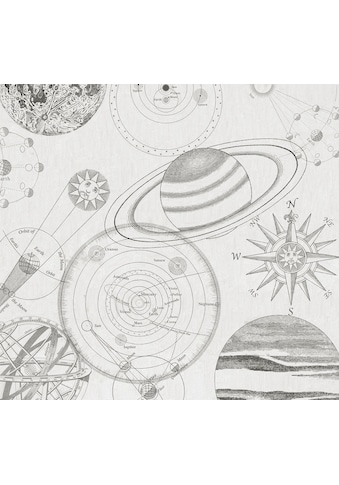Komar Fototapete »Cosmos Sketch«, bedruckt-Comic-Retro-mehrfarbig, BxH: 300x280 cm kaufen