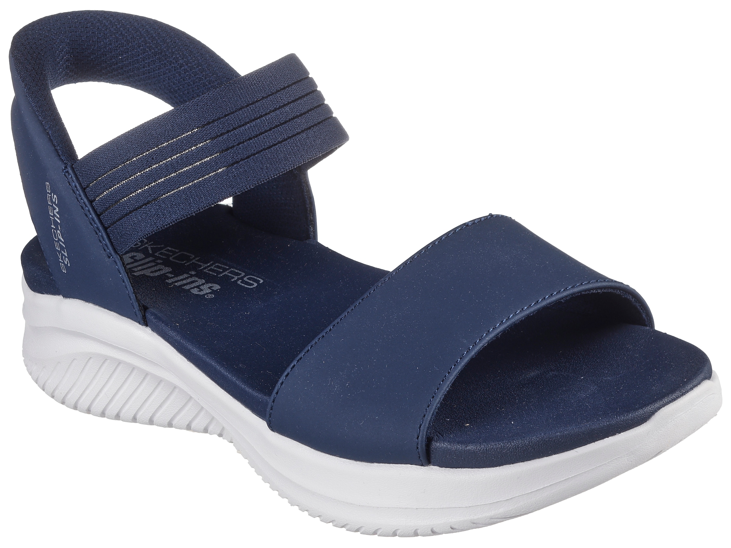 Skechers Keilsandalette »ULTRA FLEX 3.0«, Sandale, Schlupfschuh, Komfortschuh in veganer...