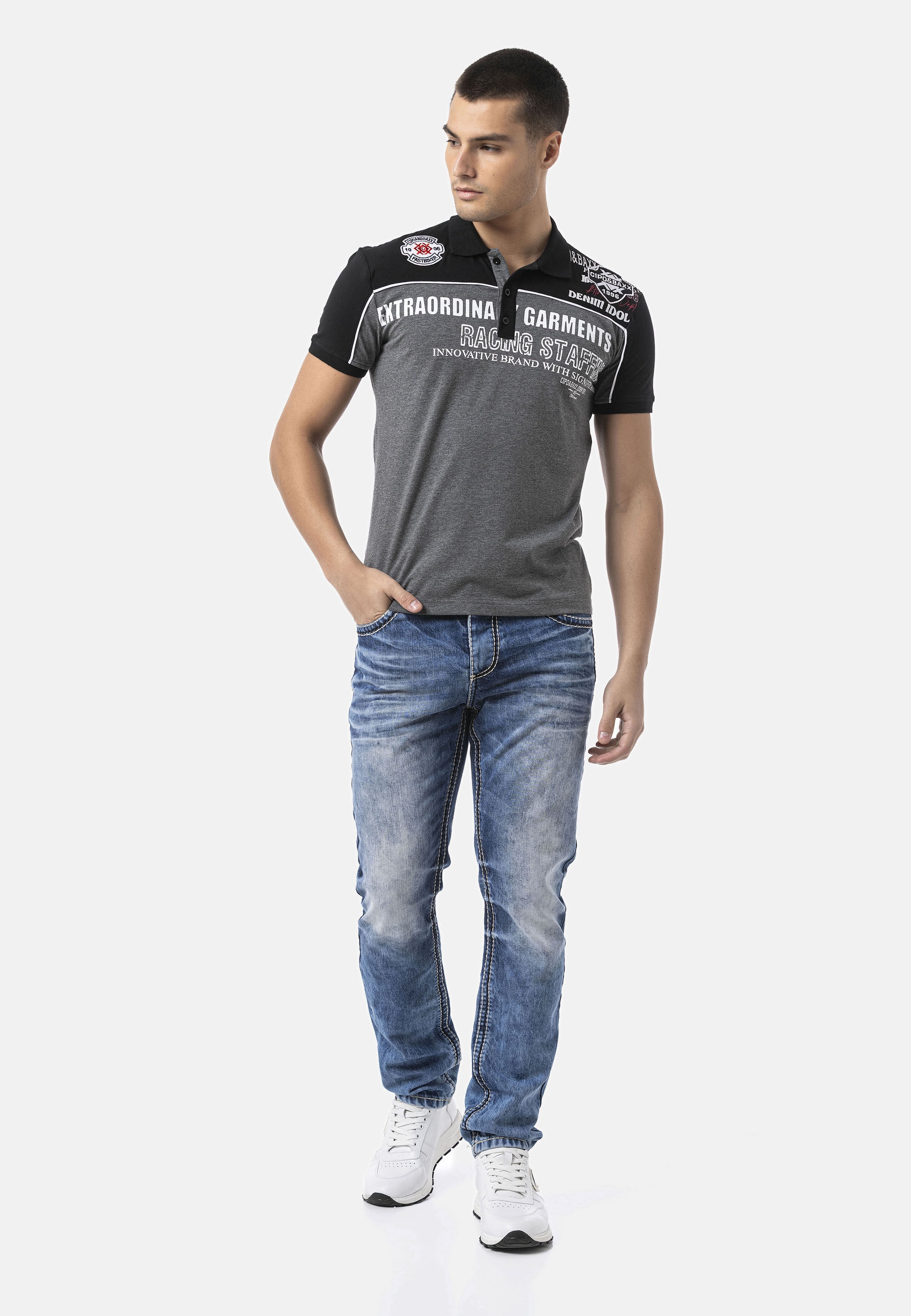 Cipo & Baxx T-Shirt »CT803« hoher Tragekomfort