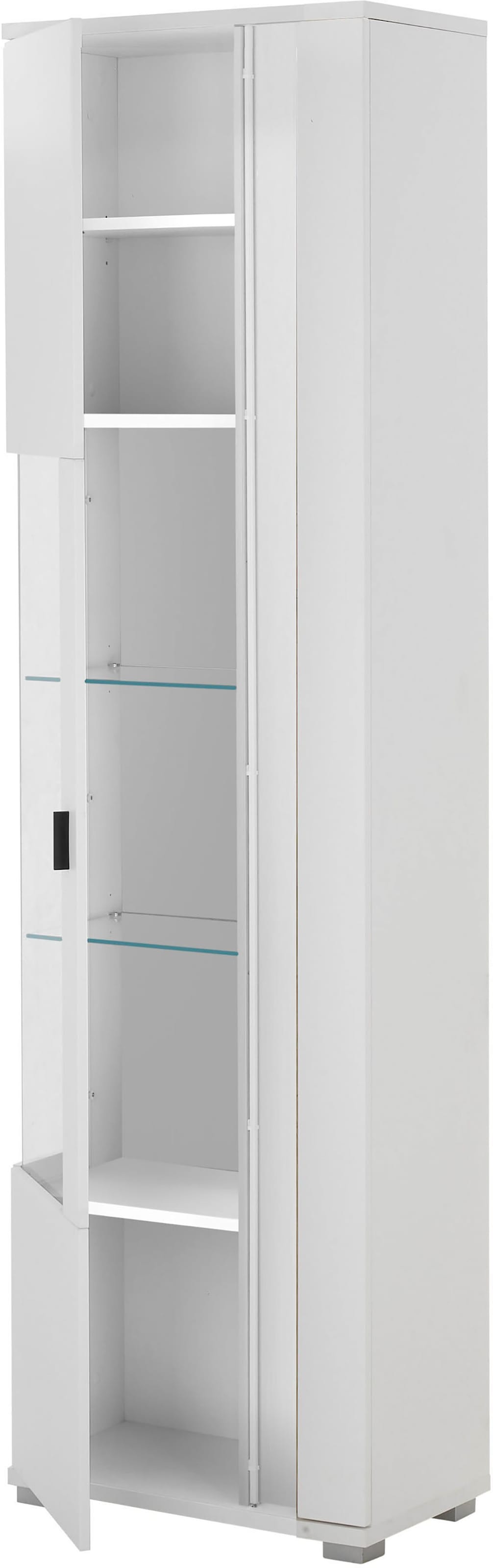 INOSIGN Vitrine »LONG ISLAND«, (1 St.), in moderner Trendfarbe,inklusive senkrechter Beleuchtung,Breite 55 cm