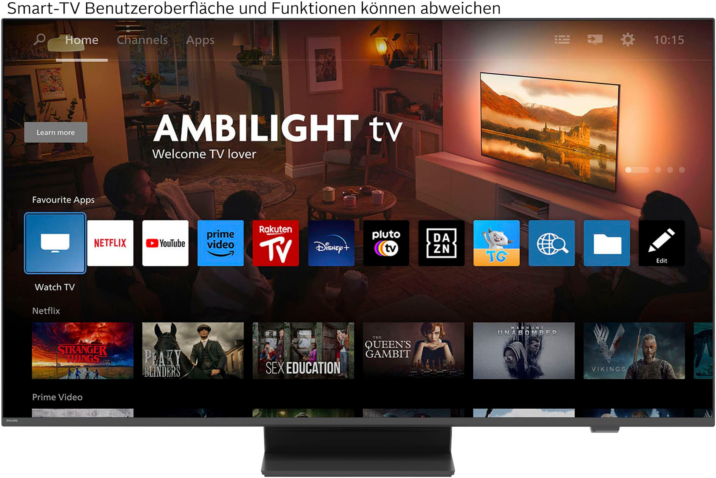 Philips QLED-Fernseher »55PUS8600/12«, 4K Ultra HD, Smart-TV
