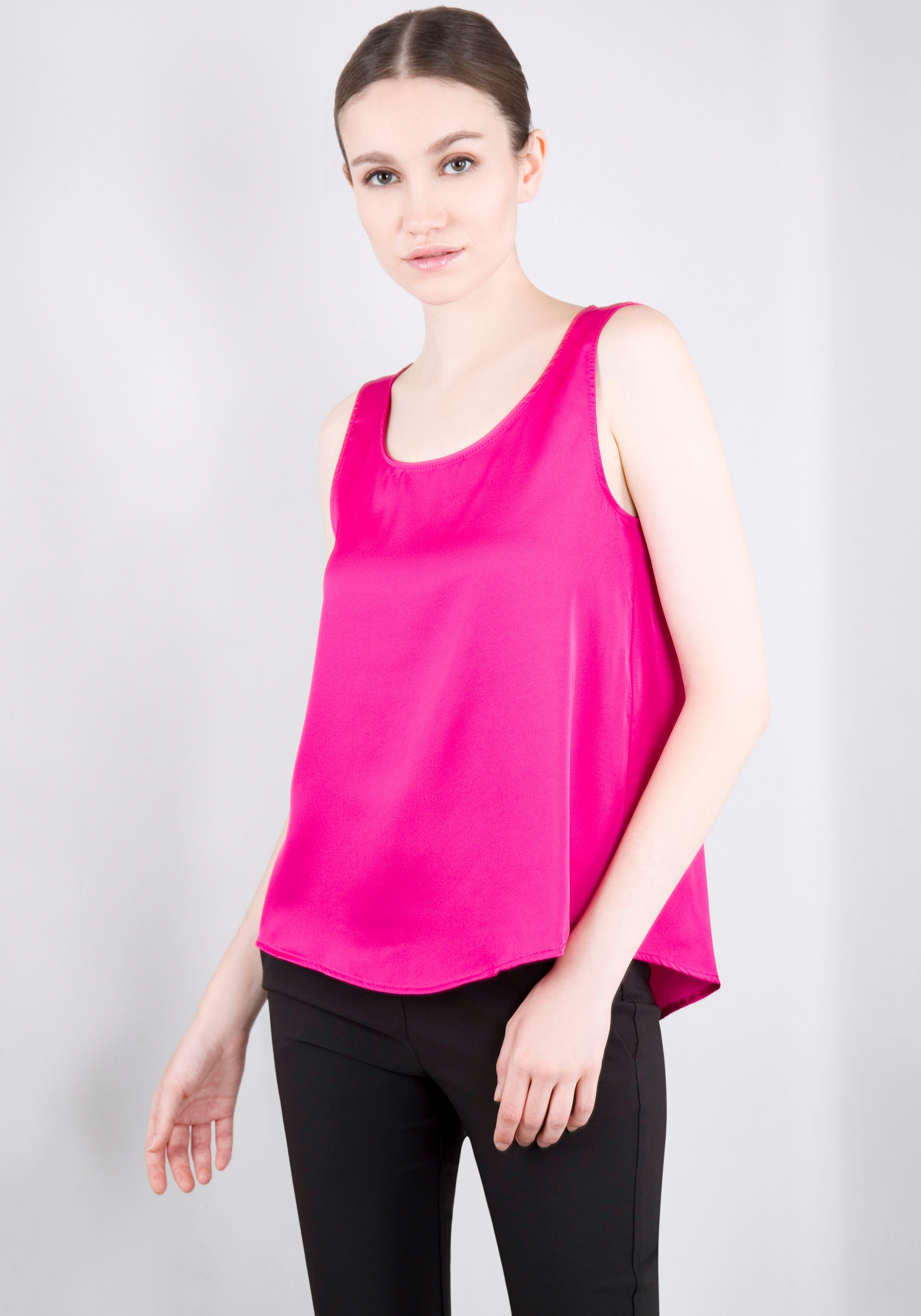 IMPERIAL Blusentop in glänzender Satinqualität