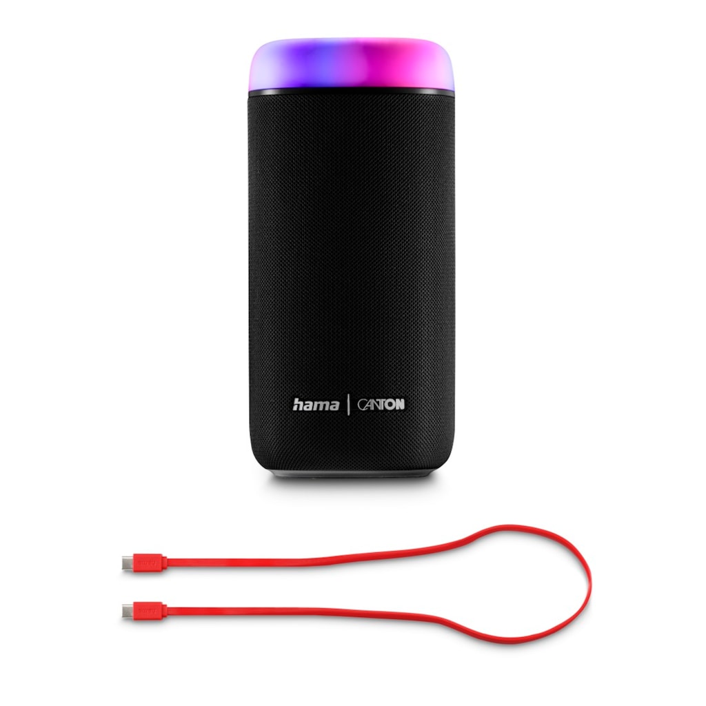 Hama Bluetooth-Lautsprecher »Bluetooth®-Lautsprecher Glow Pro (wasserdicht IPX4, 5 Licht-Modi, 30W)«