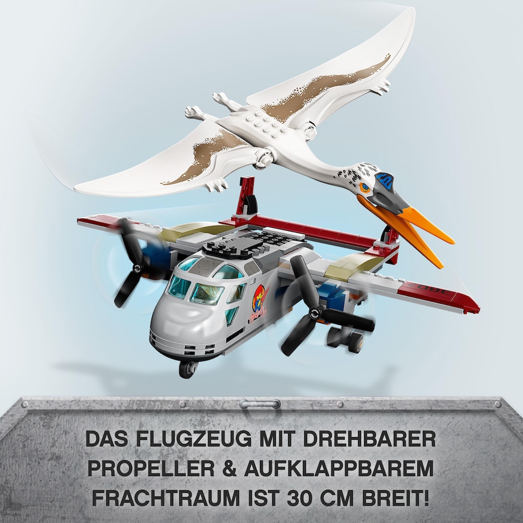 LEGO® Konstruktionsspielsteine »Quetzalcoatlus: Flugzeug-Überfall (76947), LEGO® Jurassic World«, (306 St.)