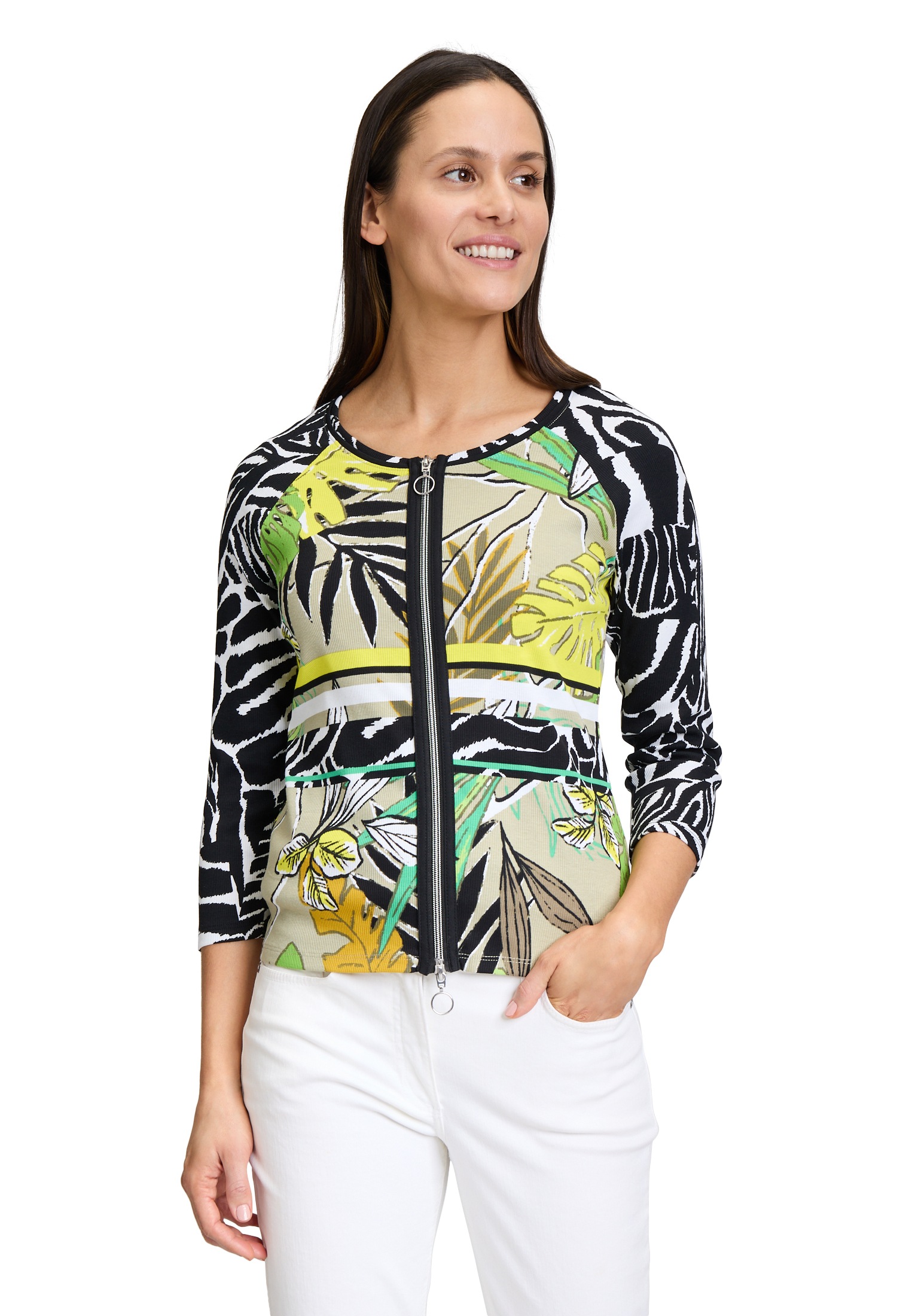 Betty Barclay T-Shirt »Shirtjacke mit Rippenstruktur«