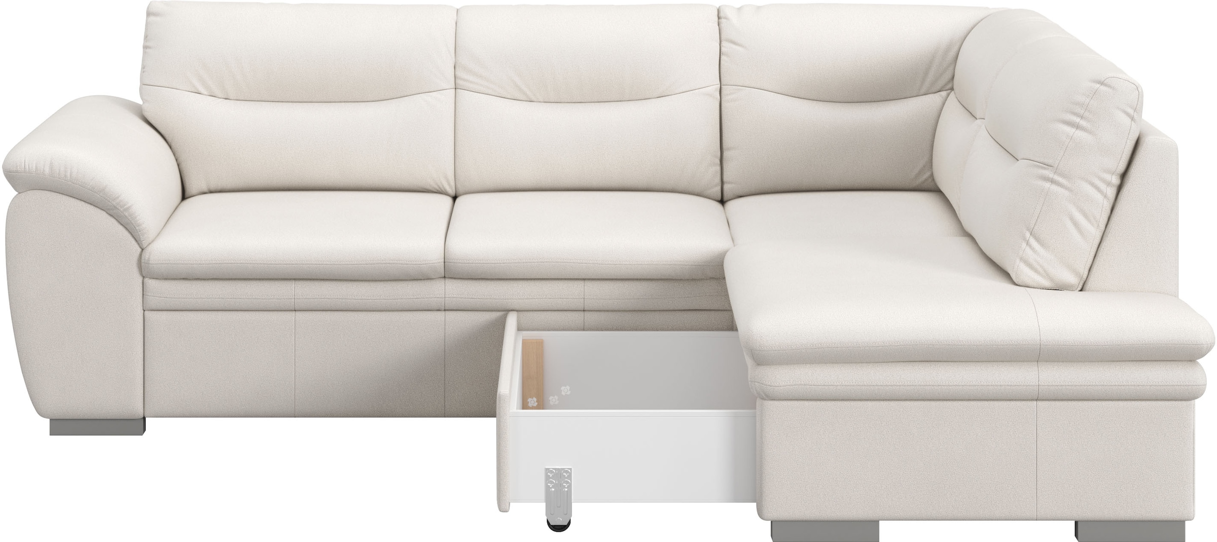 COTTA Ecksofa »Leandra L-Form«, wahlweise mit Bettfunktion & Bettkasten