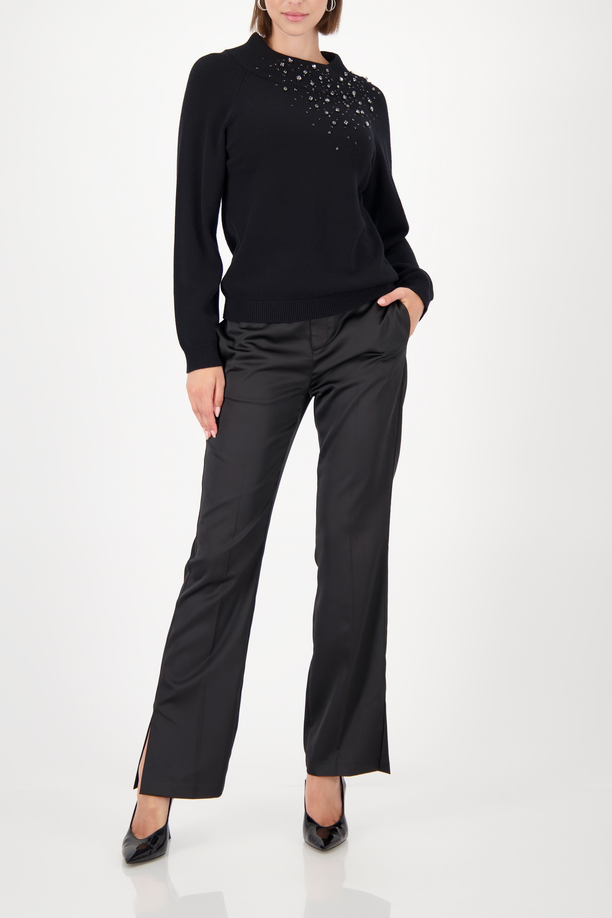 Monari Strickpullover »Pullover Schmucksteine«