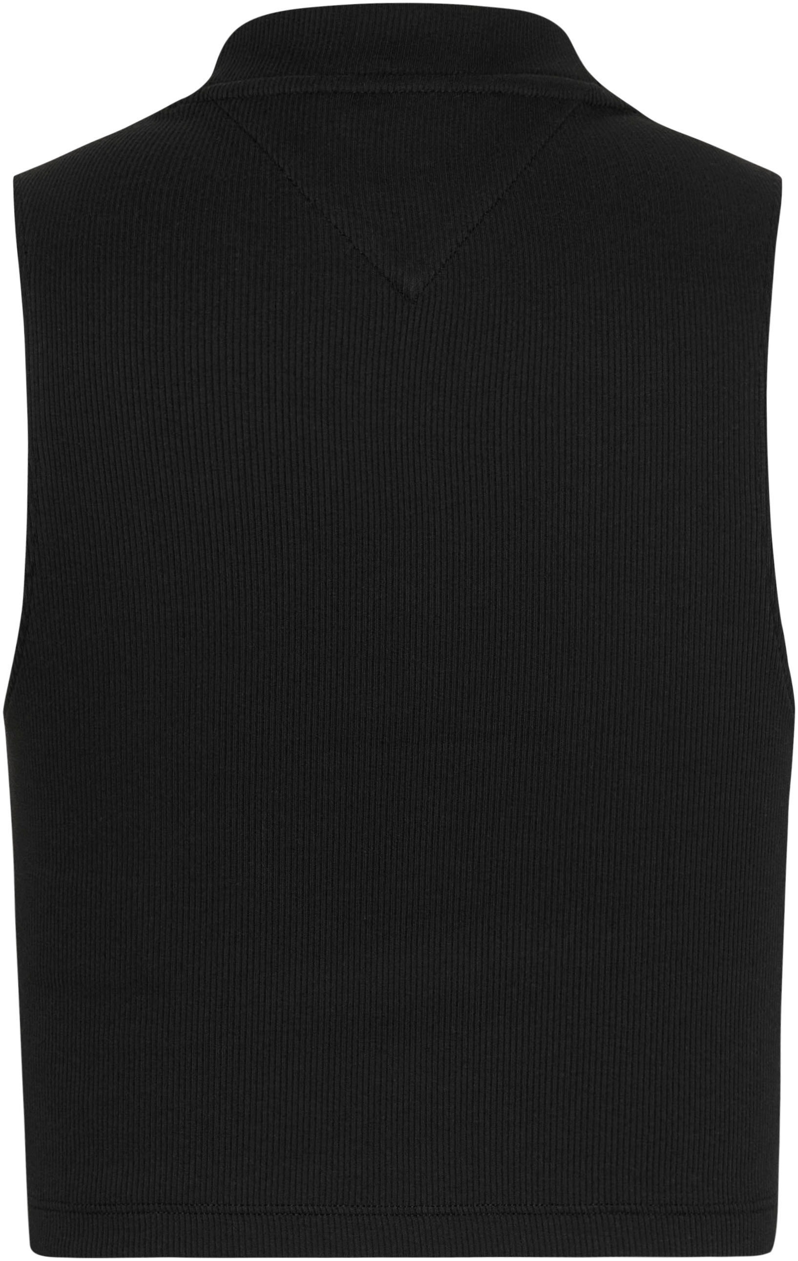 Tommy Jeans Tanktop »TJW CRP MOCKNECK RIB TANK«, mit Logostickerei