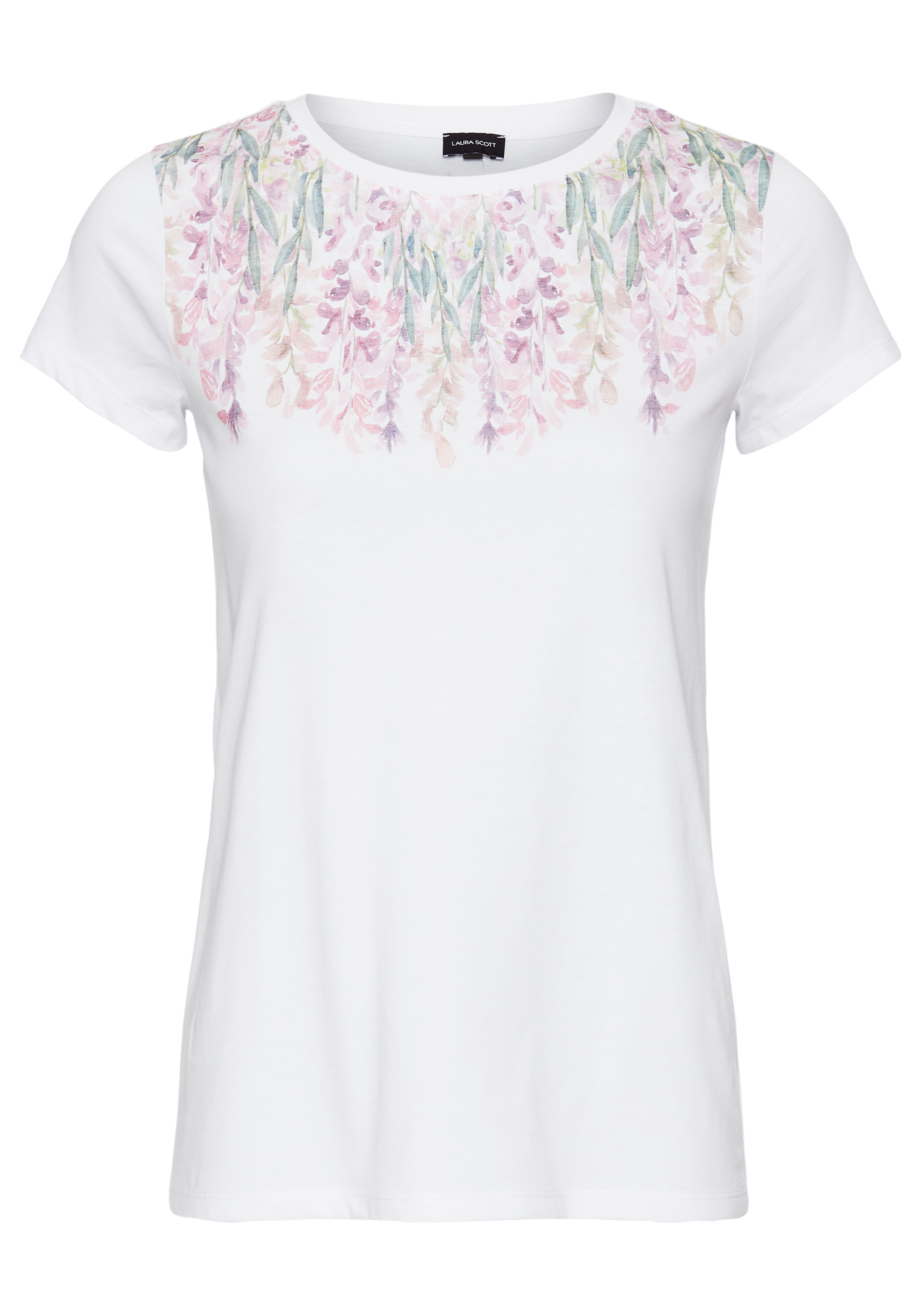 Laura Scott T-Shirt, mit romantischen Floralprint in Pastellfarben