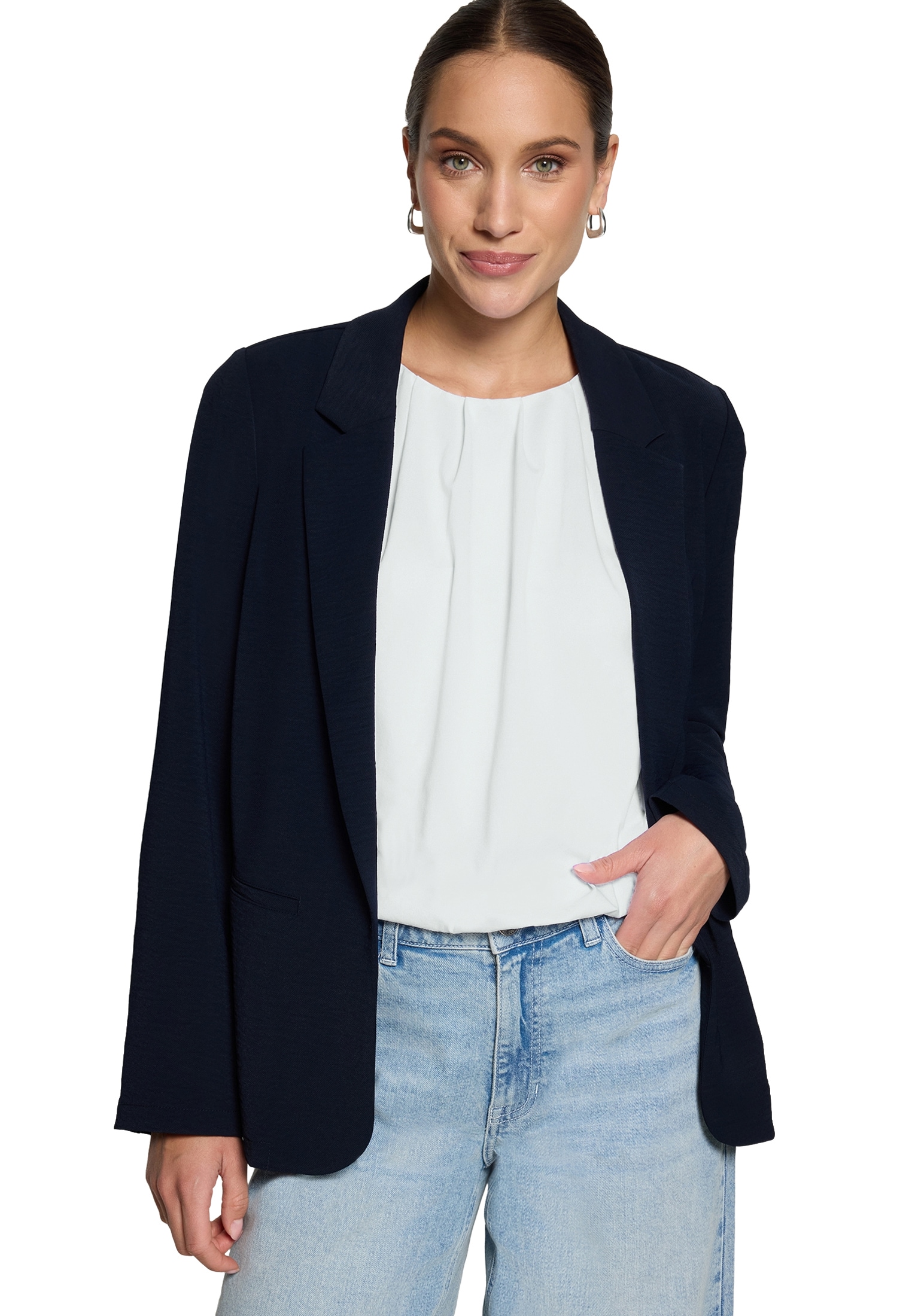 Zero Jackenblazer »Casual-Blazer gerader Schnitt«