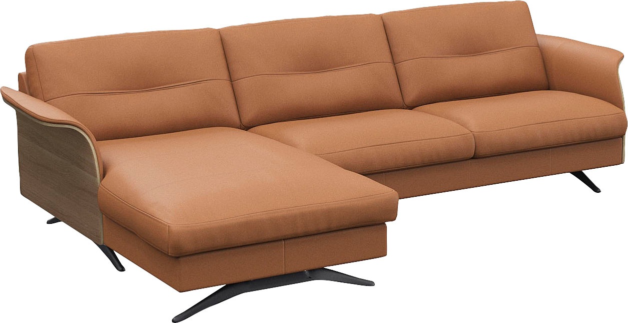 FLEXLUX Ecksofa »Glow, super bequem durch hochwertigem Sitzaufbau mit Federkern, L-Form«, Modernes skandinavisches Design