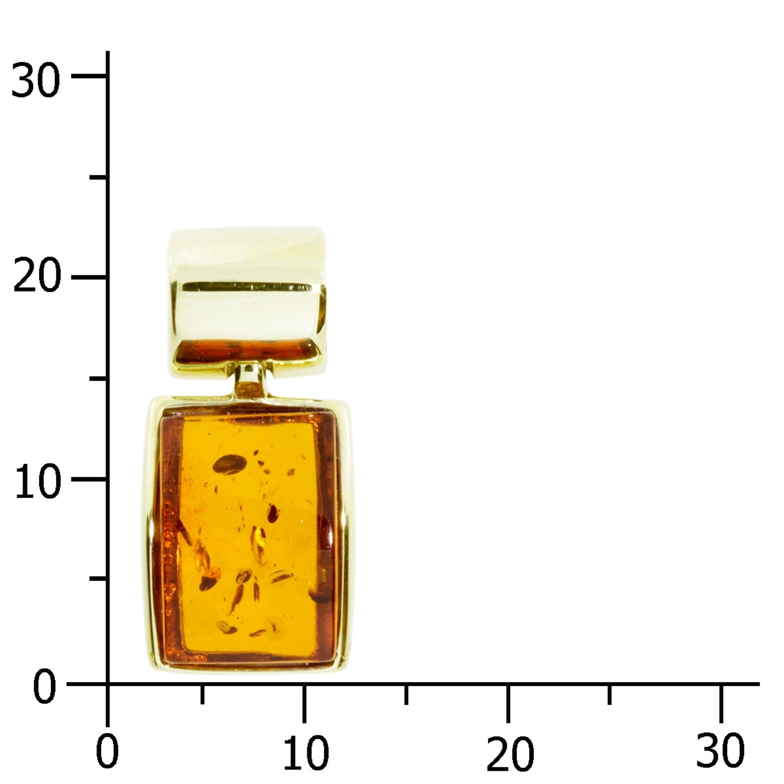 OSTSEE-SCHMUCK Kettenanhänger »- Jasmina - Gold 333/000 - Bernstein«