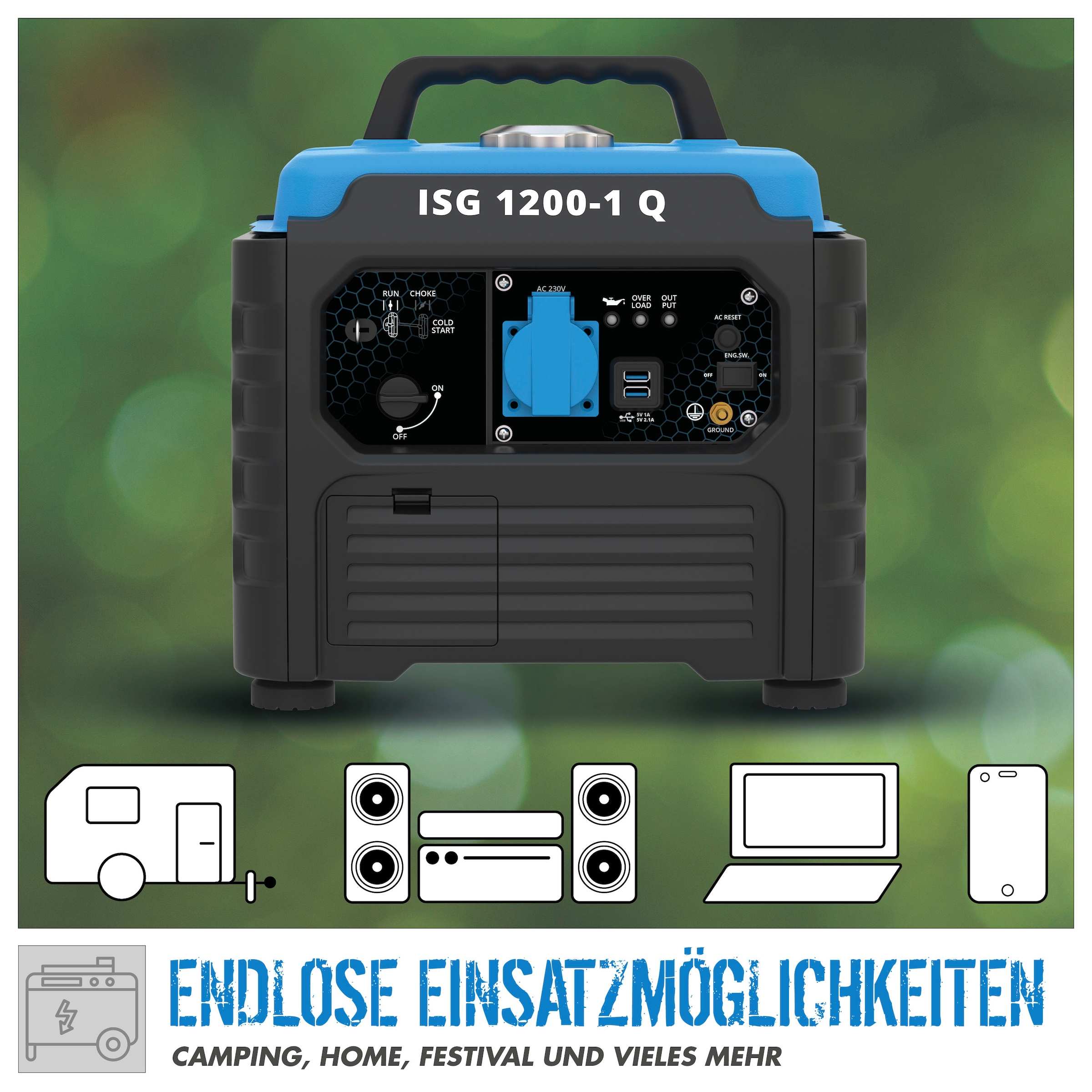 Güde Stromerzeuger »Inverter »ISG 1200-1 Q««