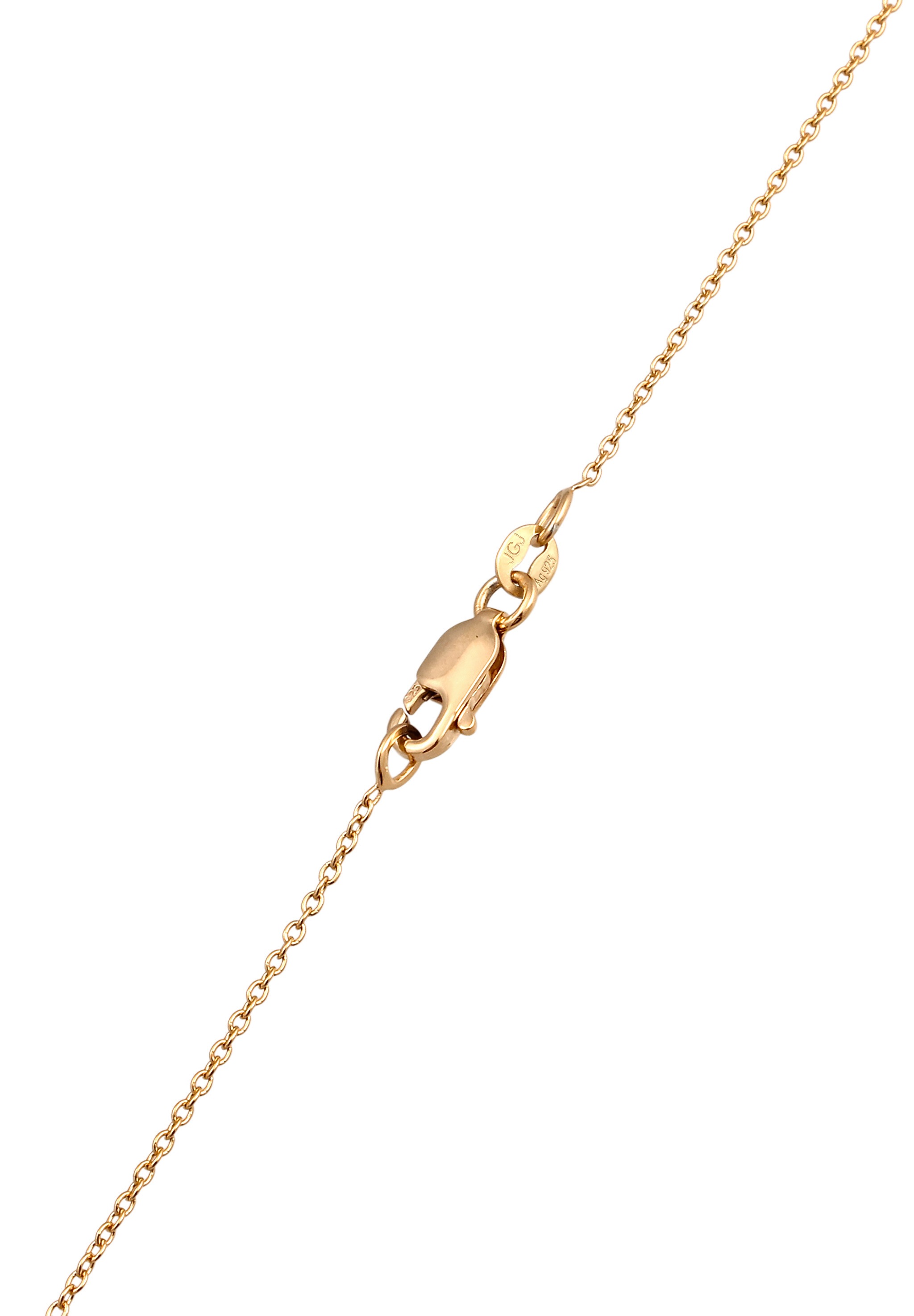 Elli DIAMONDS Silberkette »Halskette Herz Laborgezüchteter Diamant (0.17ct) 925 Sterling Silber«