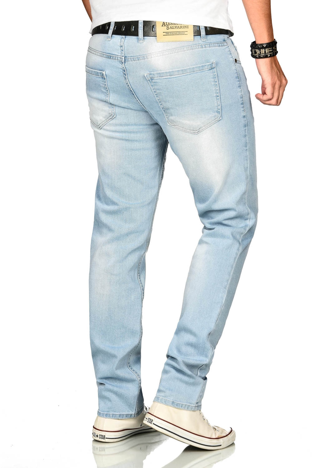 Alessandro Salvarini Stretch-Jeans »A. Salvarini Herren Jeans Blau Multi AS170-AS174«