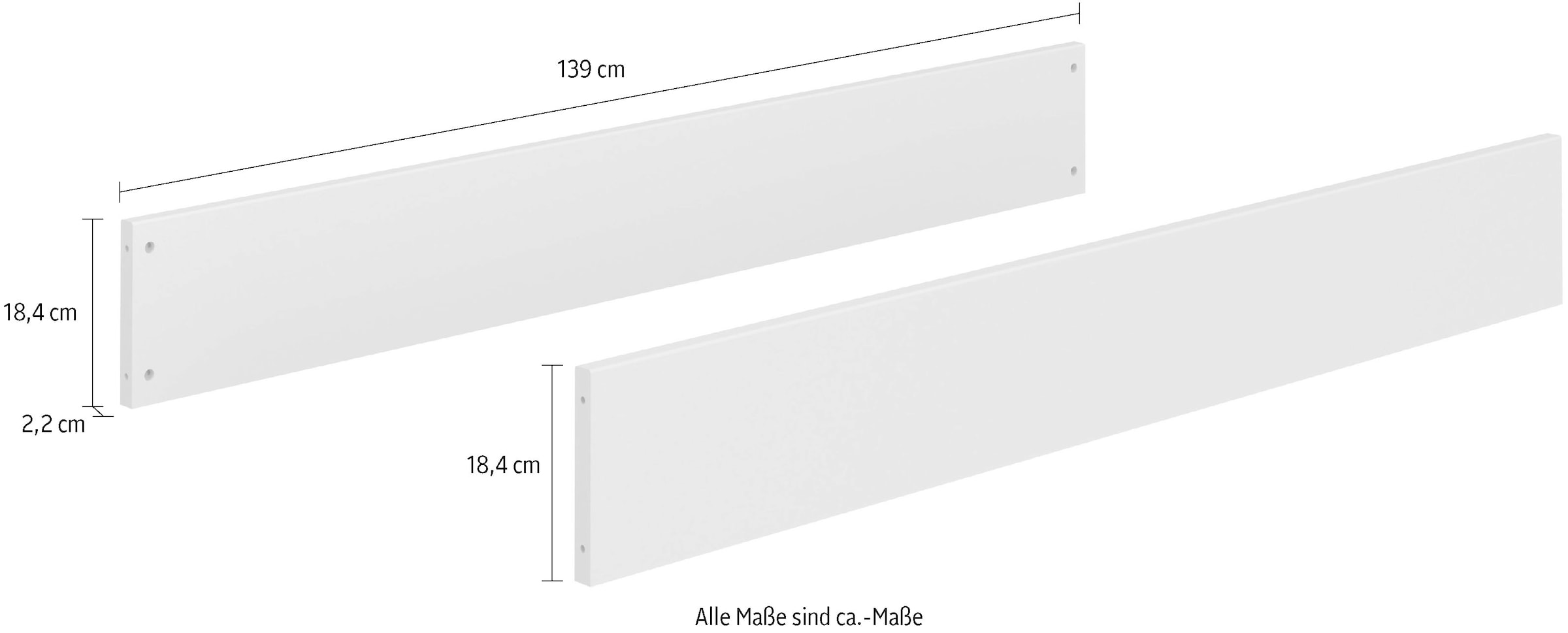 YUNY by PAIDI Umbauseiten »HAZEL für den Umbau vom Babybett zum Juniorbett« Erweiterungs-Set Kinderbett 70x140cm in Beige