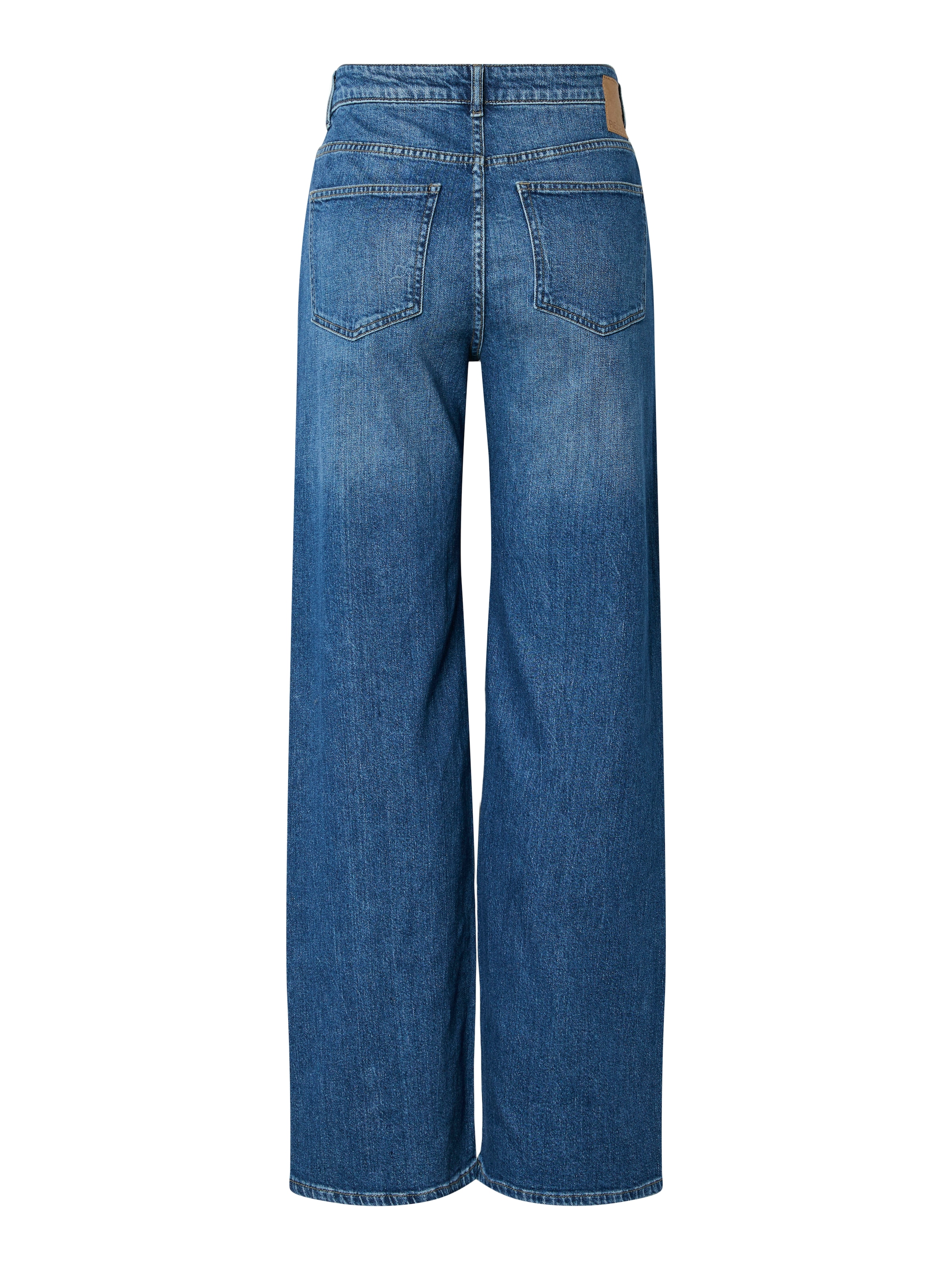 pieces Weite Jeans »PCSILKE MW WIDE JEANS MB NOOS BC«